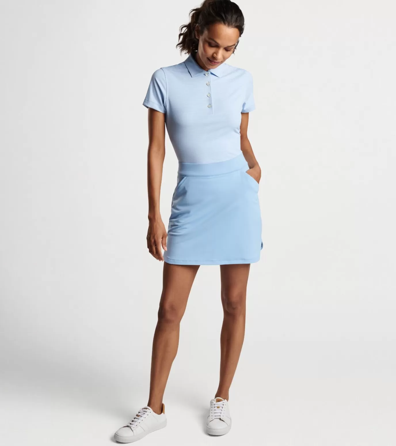 Crown-WOMEN Peter Millar Alice Petal Hem Skort White