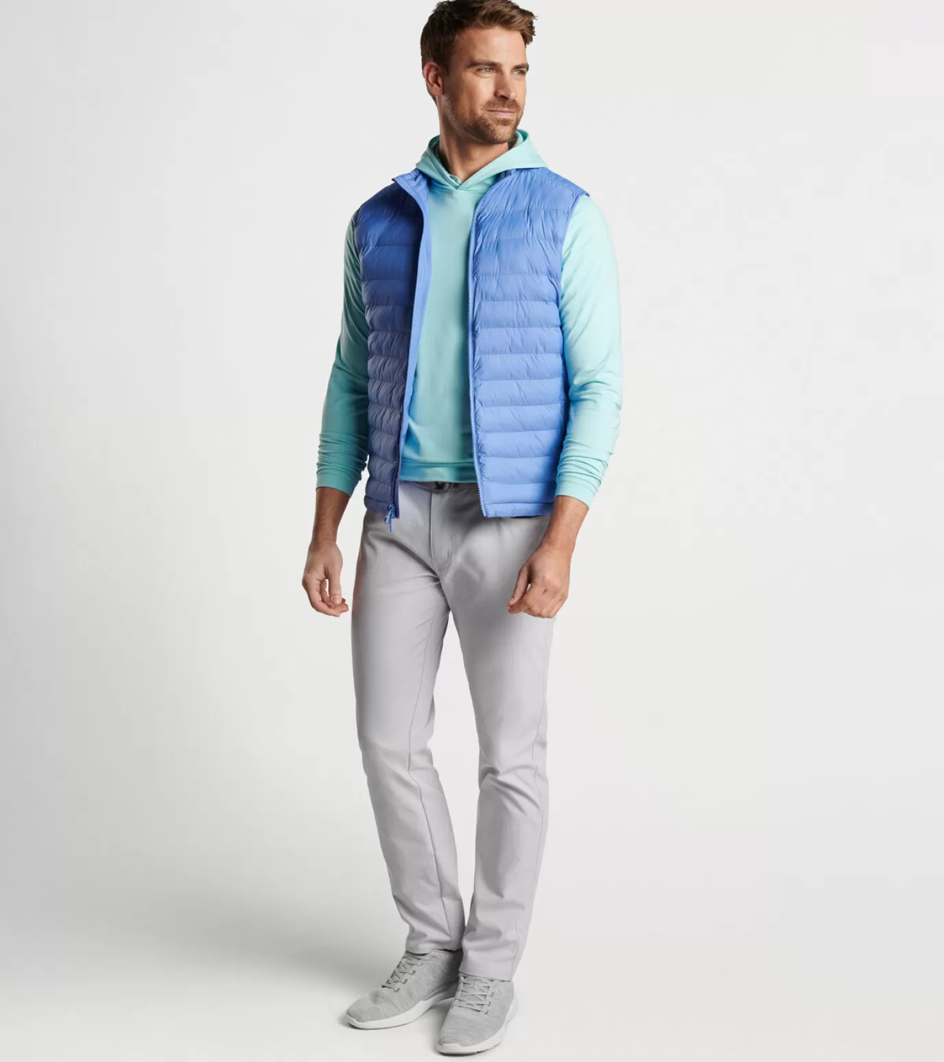 Travel Well | Coastal Adventure | Jackets & Coats-MEN | MEN | MEN Peter Millar All Course Vest BONDI BLUE