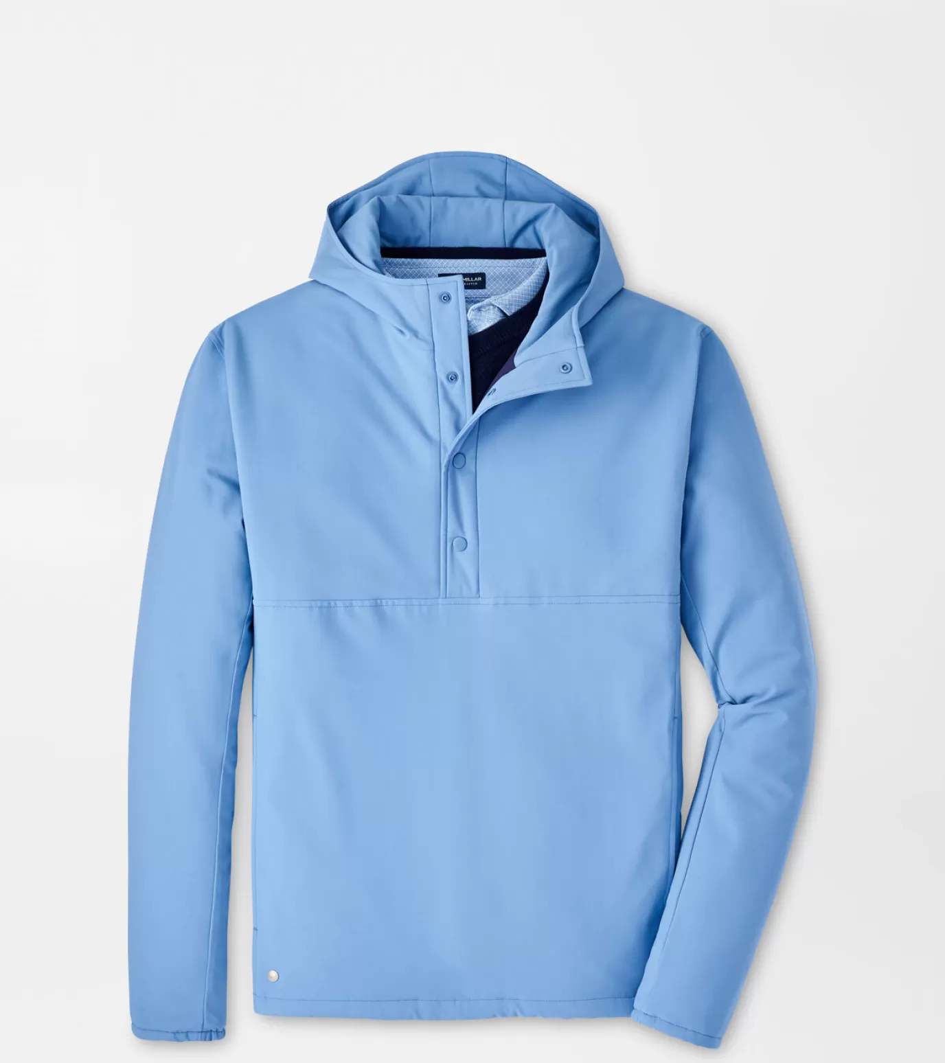 Polos | Travel Well | Sweaters-GOLF | MEN | MEN Peter Millar Approach Insulated Half-Snap Hoodie Navy