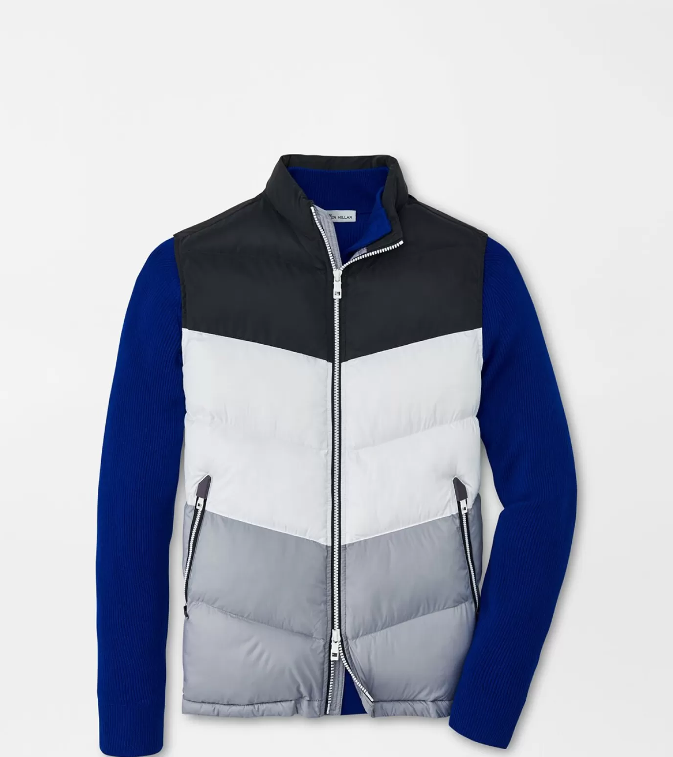 Jackets & Coats-MEN Peter Millar Après Ski Vest BLACK REFLECTIVE