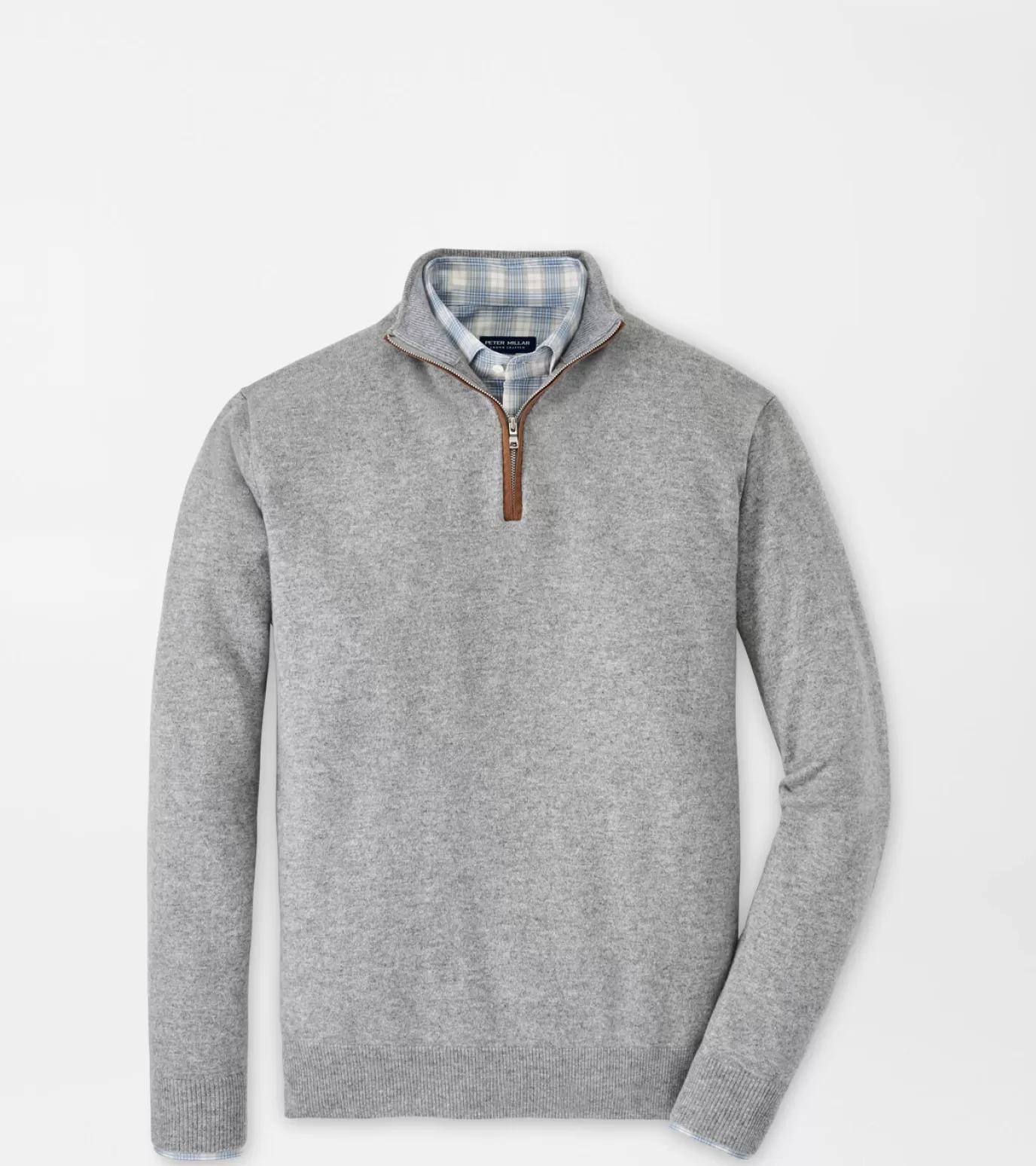 For The Course-MEN Peter Millar Artisan Crafted Cashmere Flex Quarter-Zip Navy