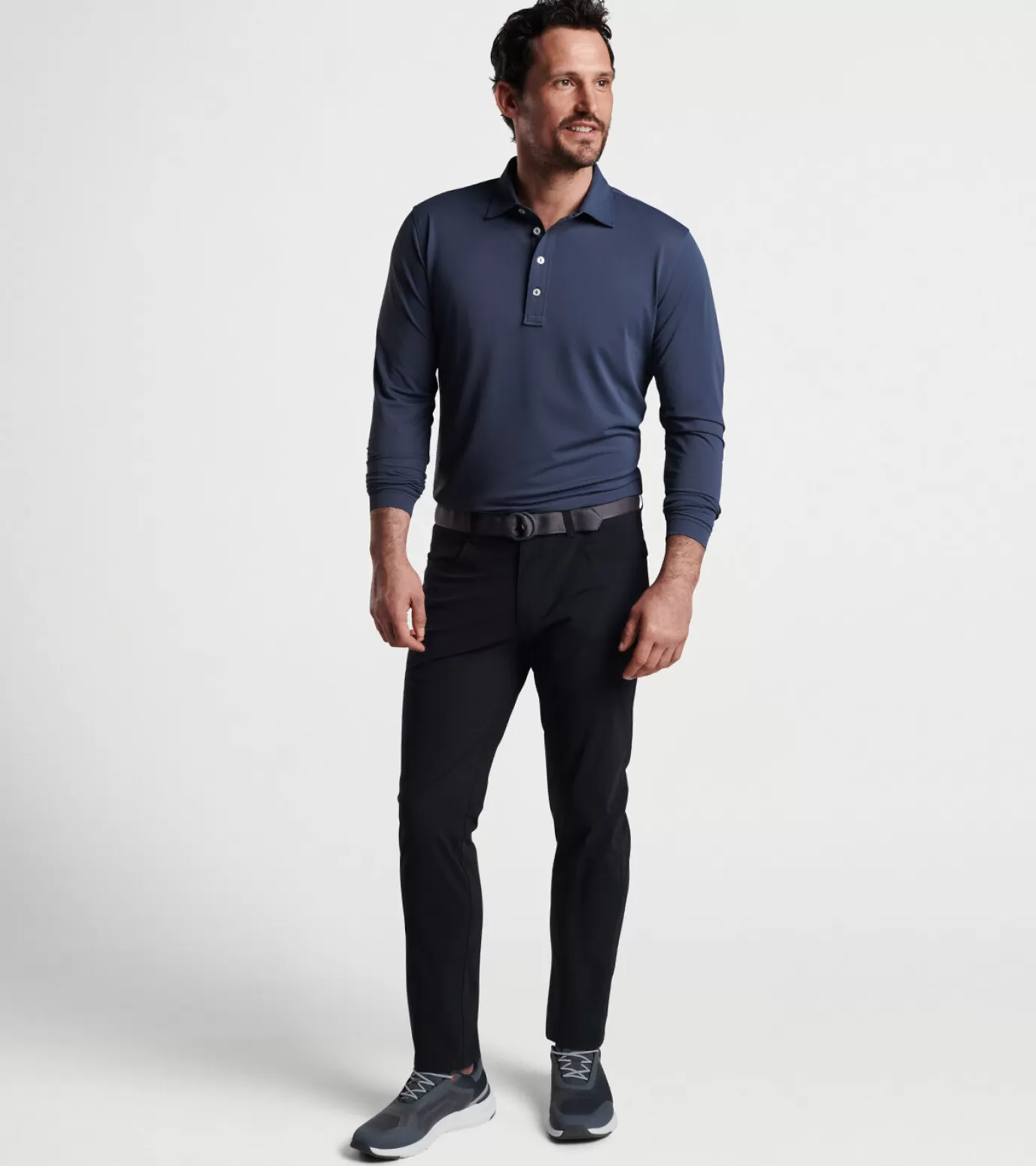 For The Course | Travel Well | Coastal Adventure | Bottoms | T-Shirts-MEN | MEN | MEN | MEN | MEN Peter Millar Bingham Performance Five-Pocket Pant Black