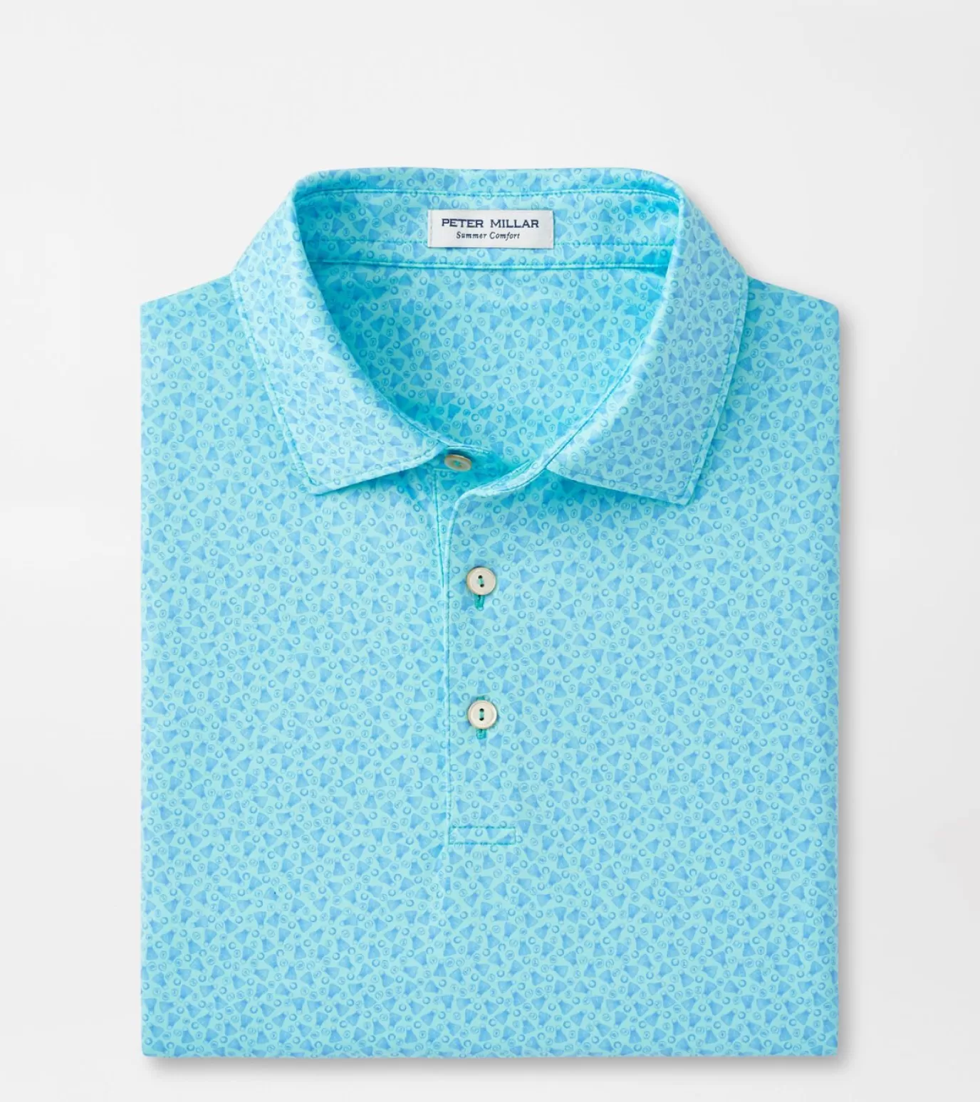 Travel Well | Polos-Youth | MEN | MEN Peter Millar Birdie Time Performance Jersey Polo CABANA BLUE