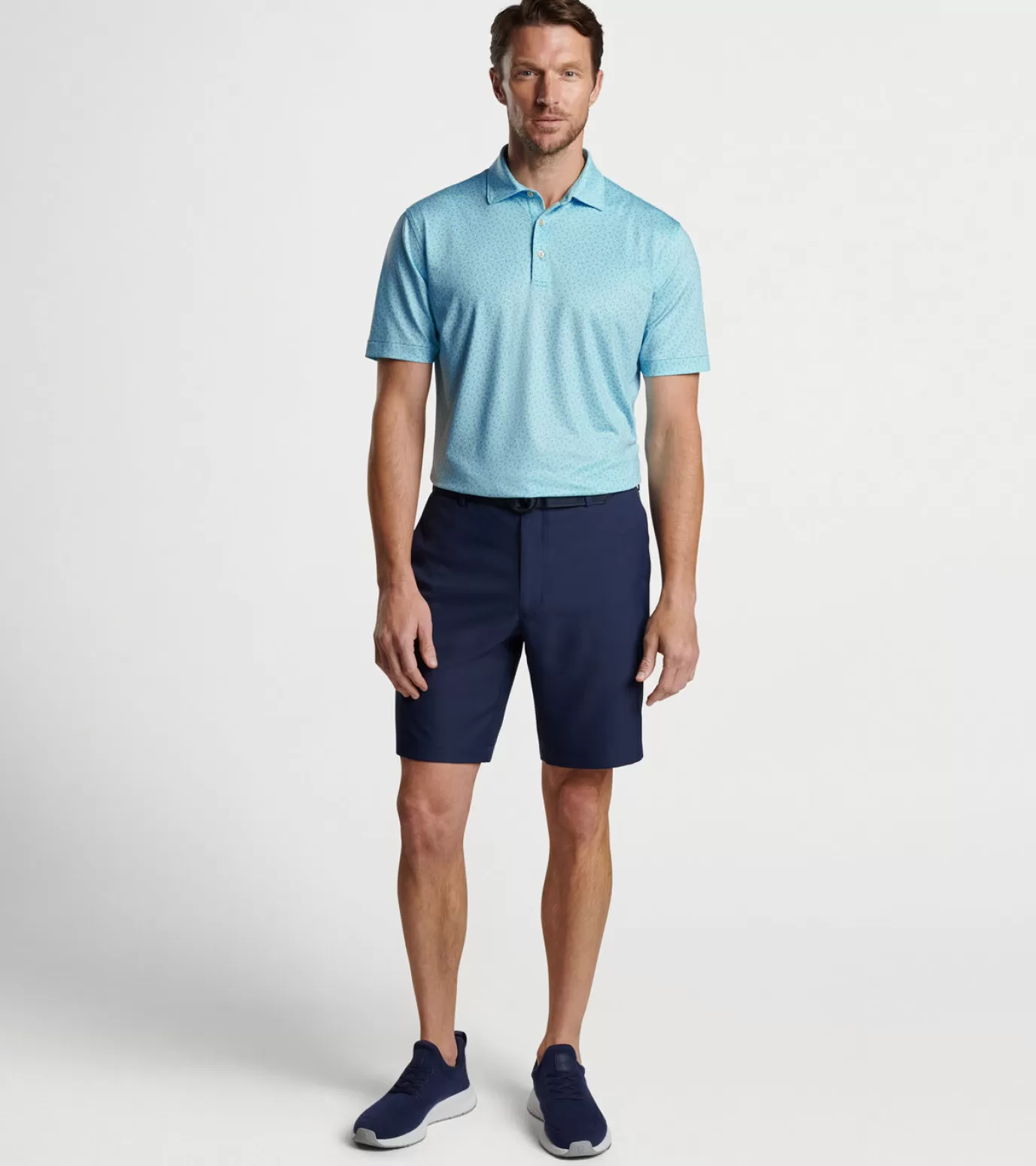 Travel Well | Polos-Youth | MEN | MEN Peter Millar Birdie Time Performance Jersey Polo CABANA BLUE