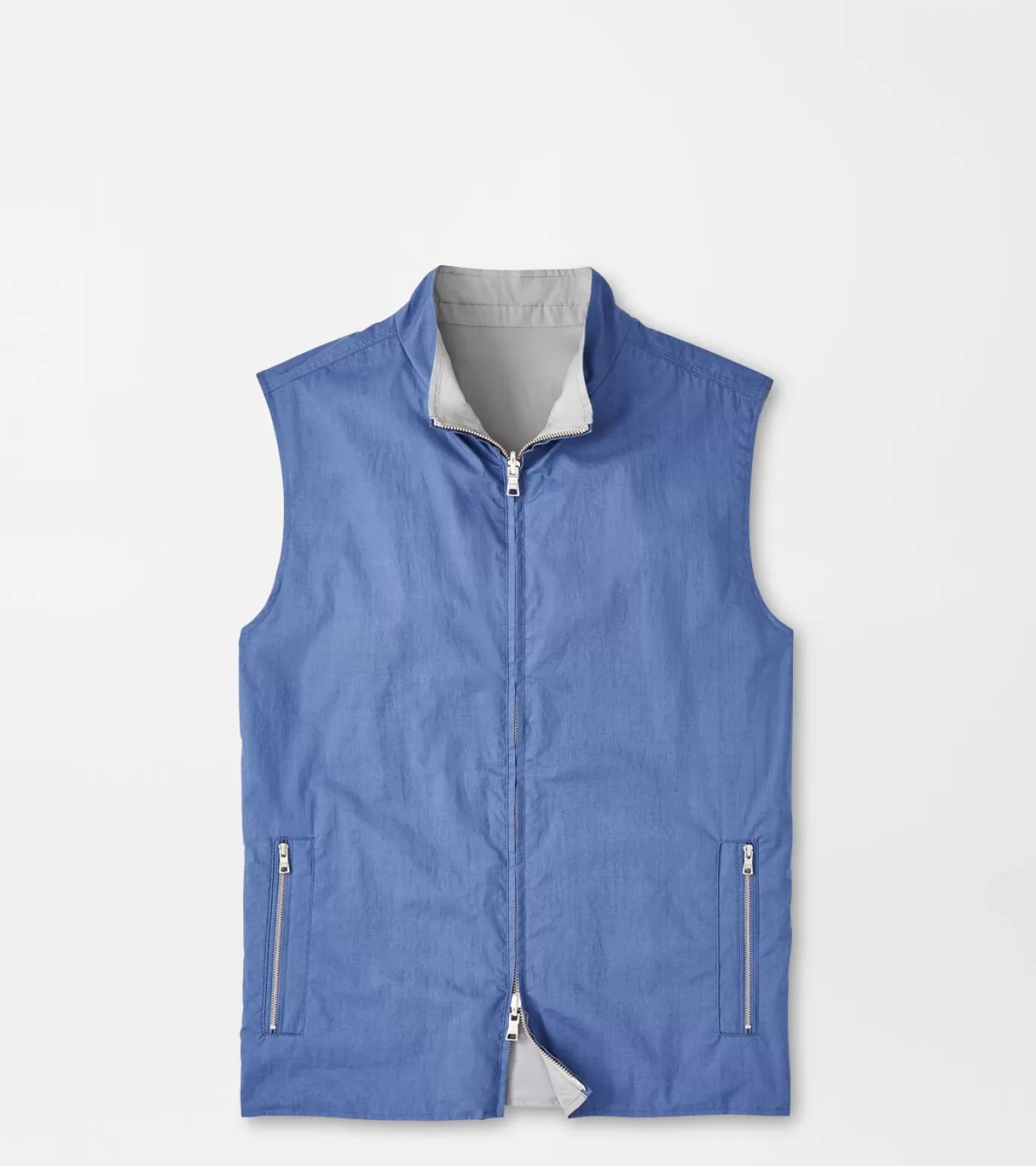 Jackets & Coats-MEN Peter Millar Breeze Reversible Vest BLUE PEARL