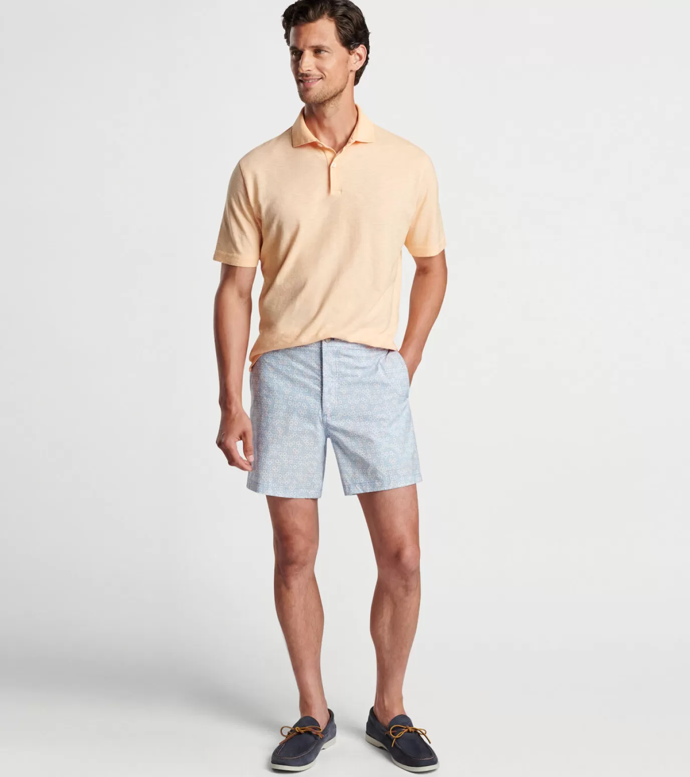 Travel Well | T-Shirts-MEN | MEN Peter Millar Cain Swim Trunk Cascade Blue