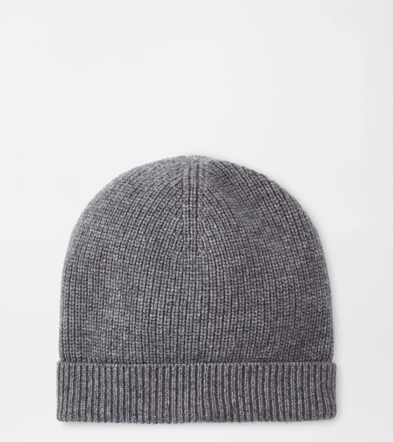 U.S. Open Collection-MEN Peter Millar Cashmere Rib Beanie Dark Grey