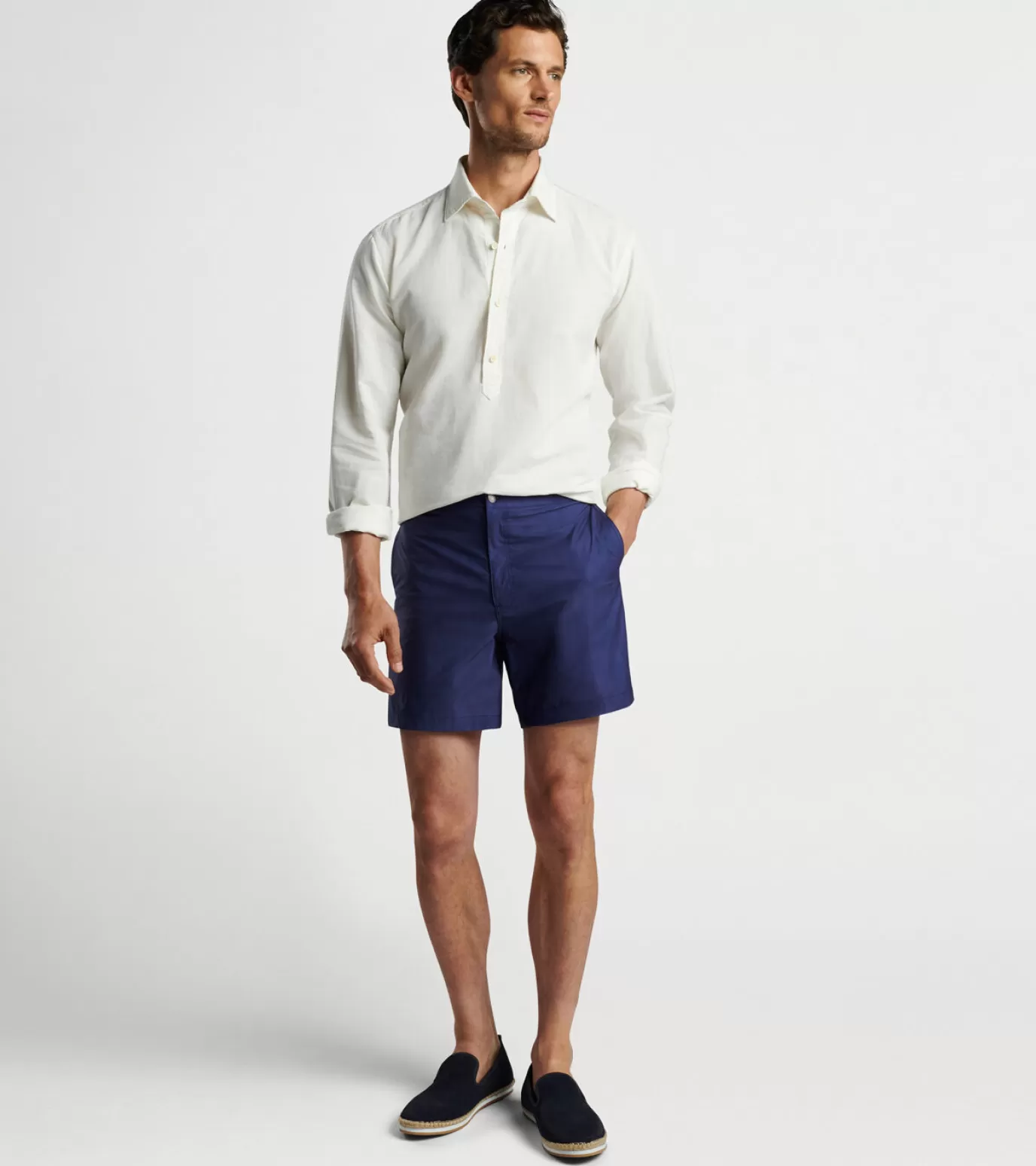 Travel Well | T-Shirts-MEN | MEN Peter Millar Cecil Floral Swim Trunk Navy