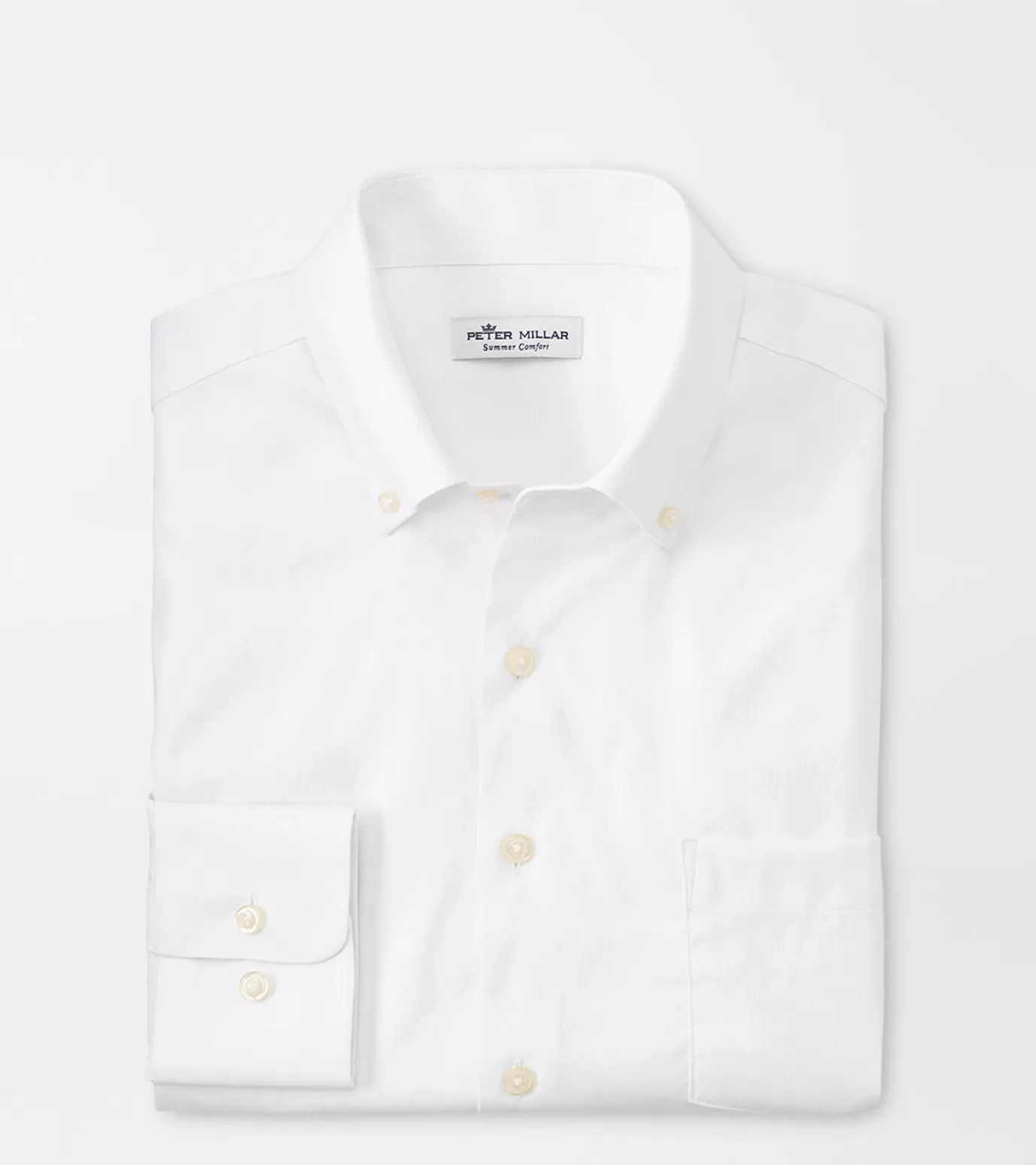 Coastal Adventure | U.S. Open Collection-MEN | MEN Peter Millar Collins Performance Oxford Sport Shirt White