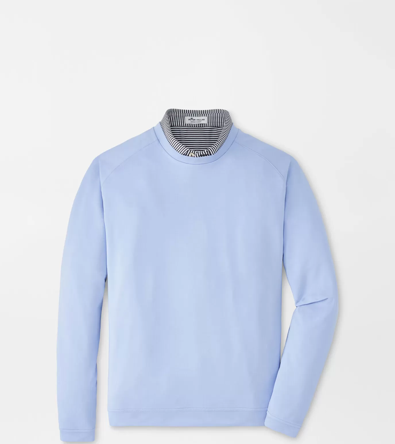 Sweaters-MEN Peter Millar Cradle Performance Crewneck ICEBERG BLUE