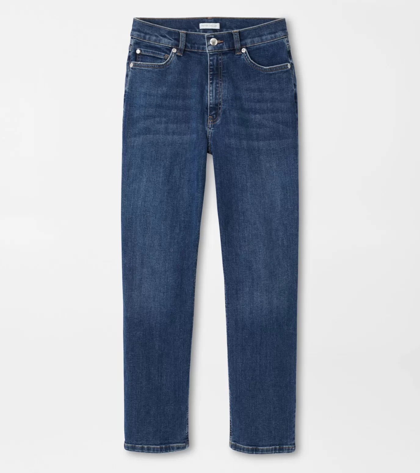 U.S. Open Collection-WOMEN Peter Millar Crawford High Rise Straight Crop Denim Jean SUMMER INDIGO