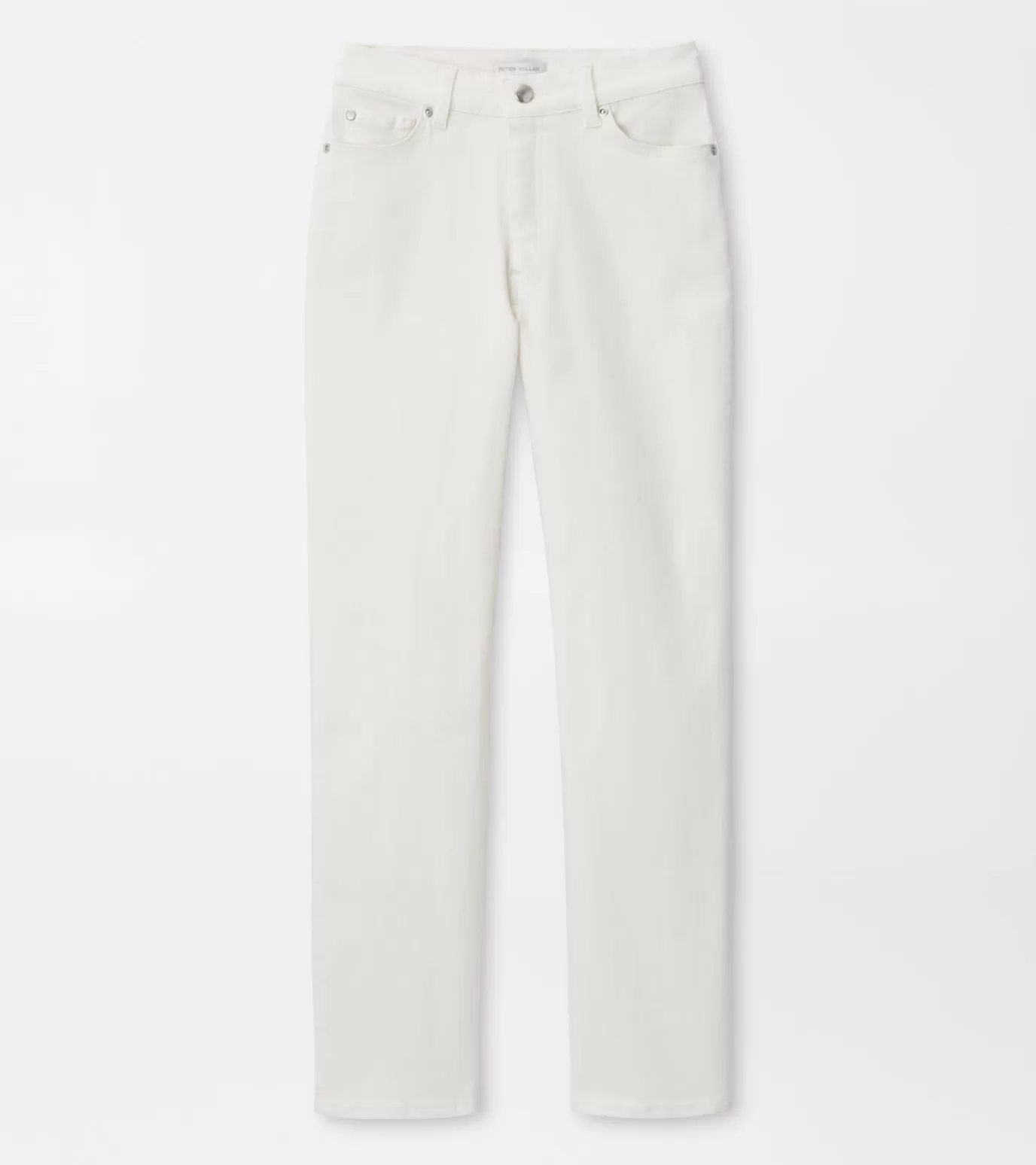 U.S. Open Collection-WOMEN Peter Millar Crawford High Rise Straight Crop Jean ECRU