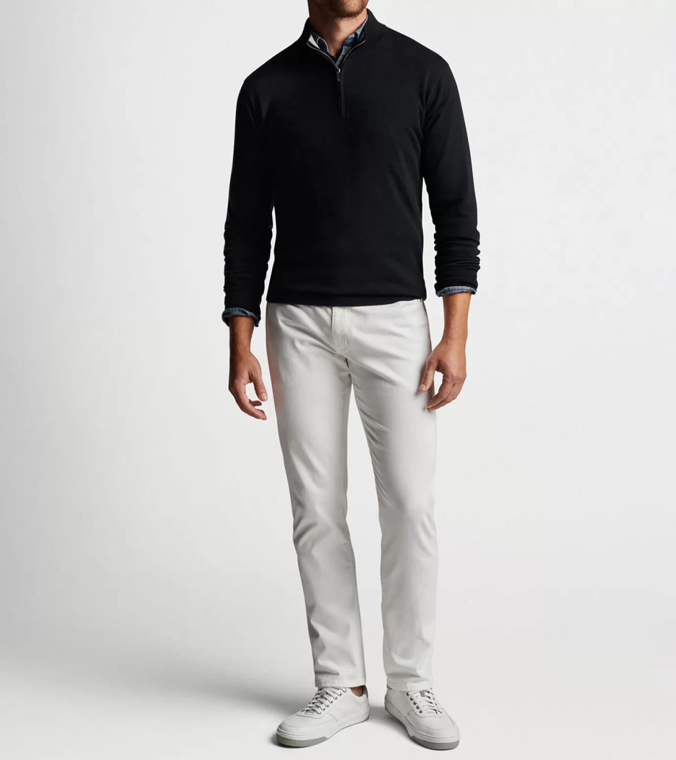 Sweaters | Sport Shirts-MEN | MEN Peter Millar Crest Quarter-Zip Black