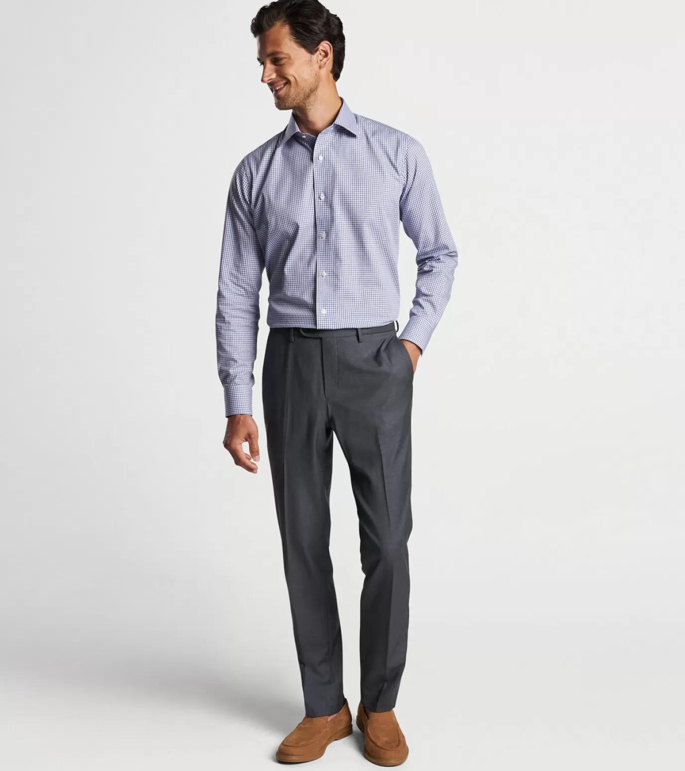 Bottoms | T-Shirts-MEN | MEN Peter Millar Crosby Trouser Charcoal