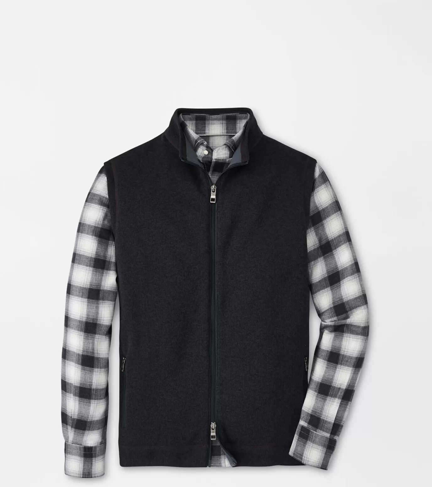 Sweaters | Sport Shirts-MEN | MEN Peter Millar Crown Sweater Fleece Vest Black