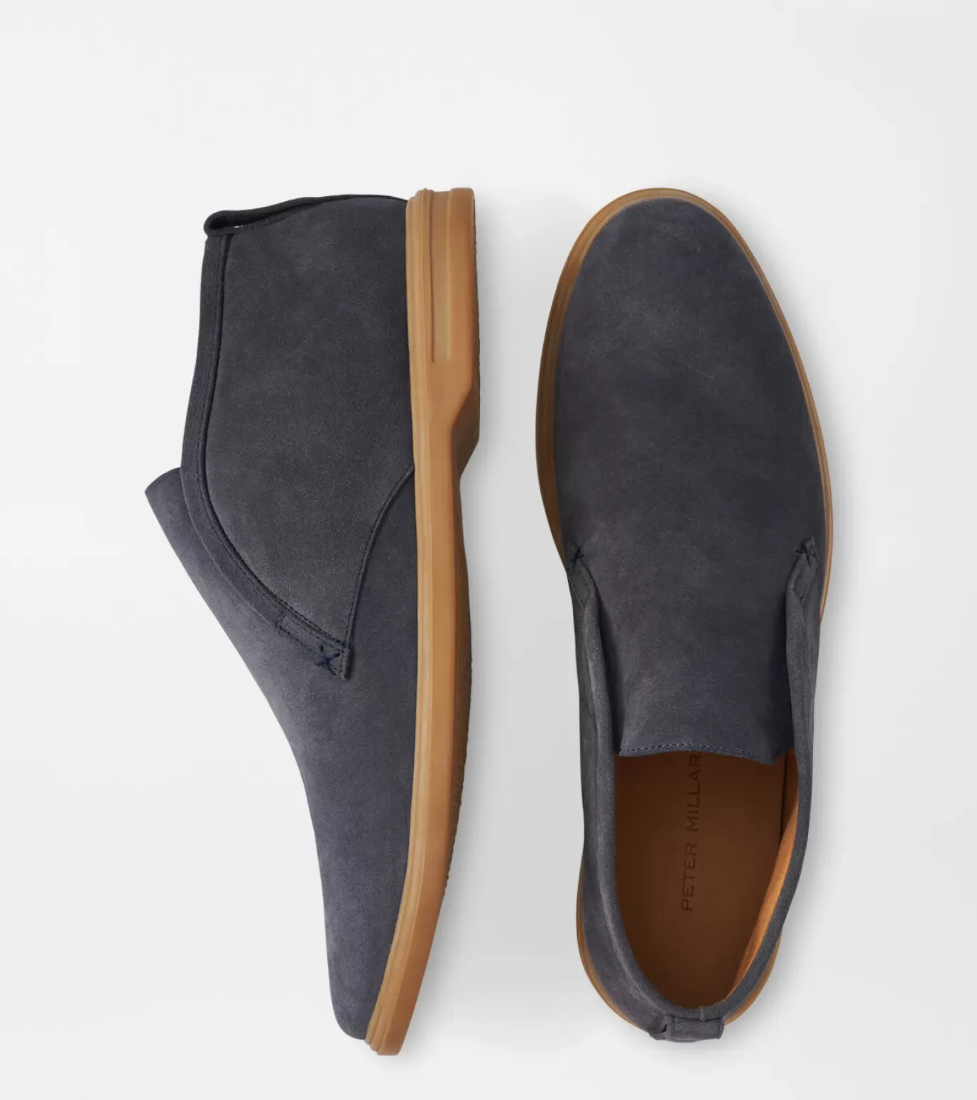 For The Course-MEN Peter Millar Excursionist Chukka Avio Blue