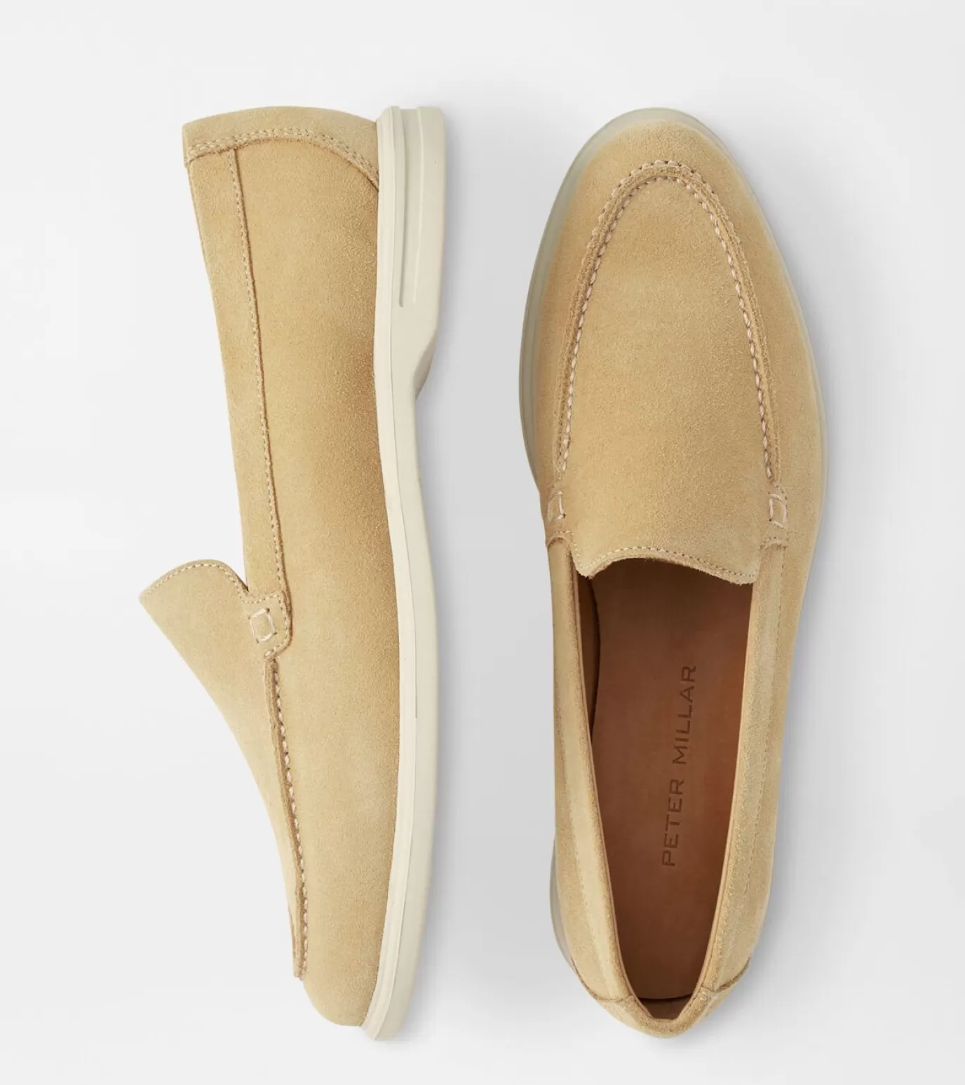 U.S. Open Collection-WOMEN Peter Millar Excursionist Venetian Loafer Desert Sand