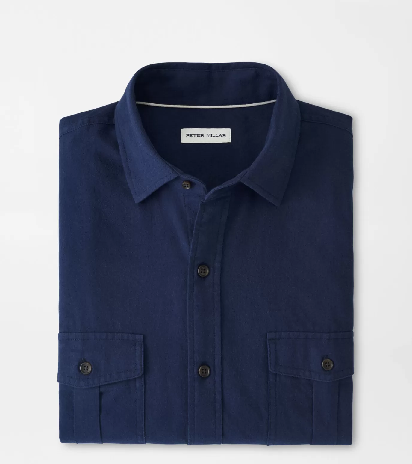 Coastal Adventure | U.S. Open Collection-MEN | MEN Peter Millar Fallside Cotton Sport Shirt Navy