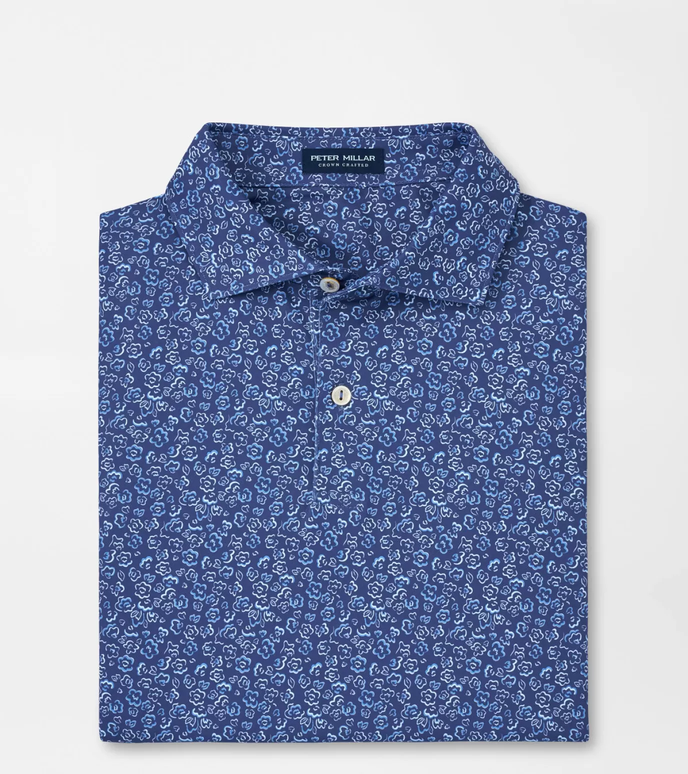 Travel Well | Polos-Youth | MEN | MEN Peter Millar Fields Of Carlsbad Performance Jersey Polo BLUE PEARL