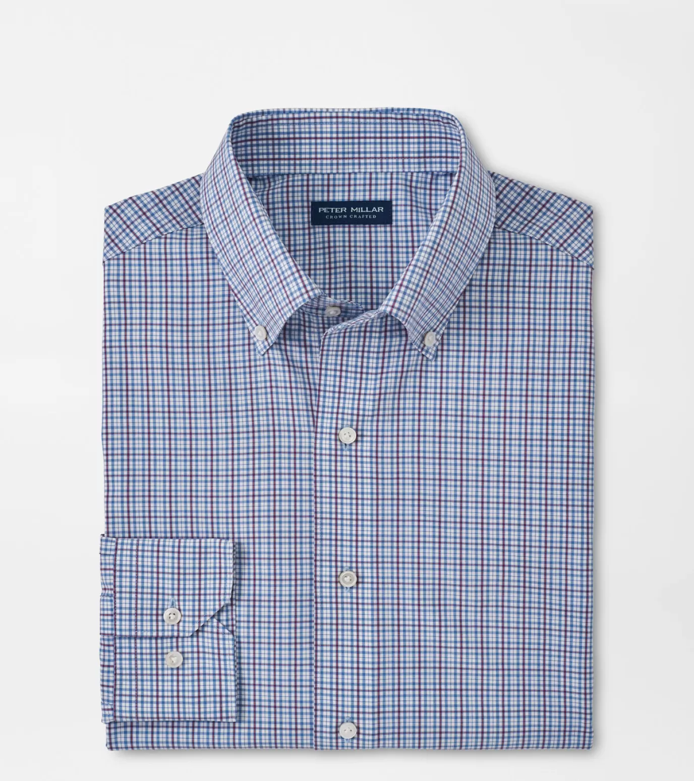 For The Course | Travel Well | Coastal Adventure | U.S. Open Collection-MEN | MEN | MEN | MEN Peter Millar Fitch Performance Poplin Sport Shirt Vintage Indigo