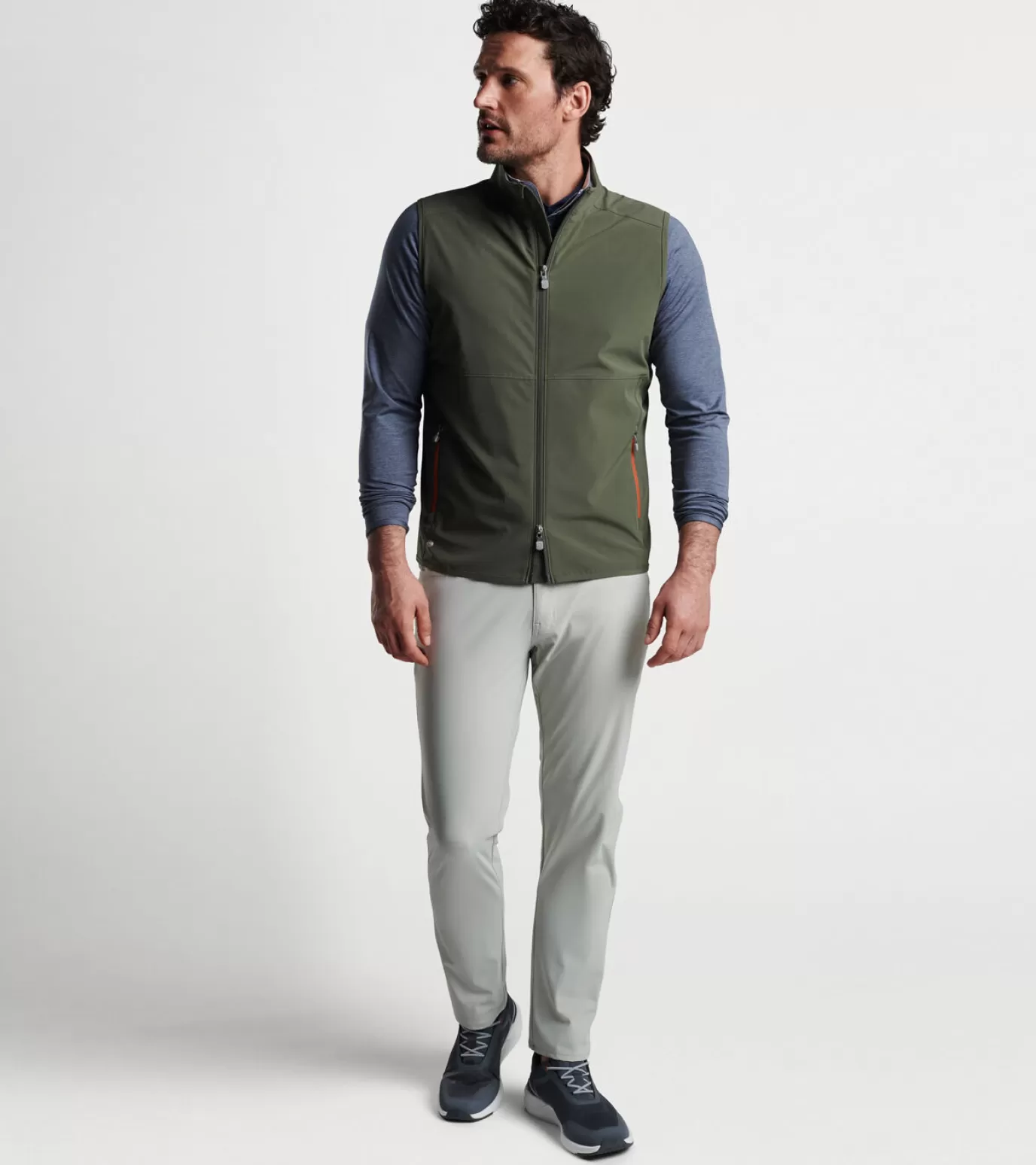 Travel Well | Jackets & Coats-MEN | MEN Peter Millar Flex Adapt Full-Zip Vest Loden