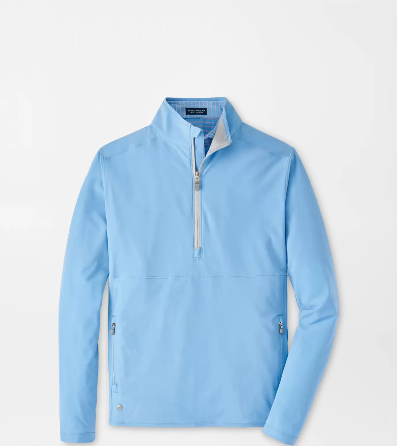 Polos | Travel Well | Coastal Adventure | Sweaters-GOLF | MEN | MEN | MEN Peter Millar Flex Adapt Half-Zip Pullover Tahoe Blue