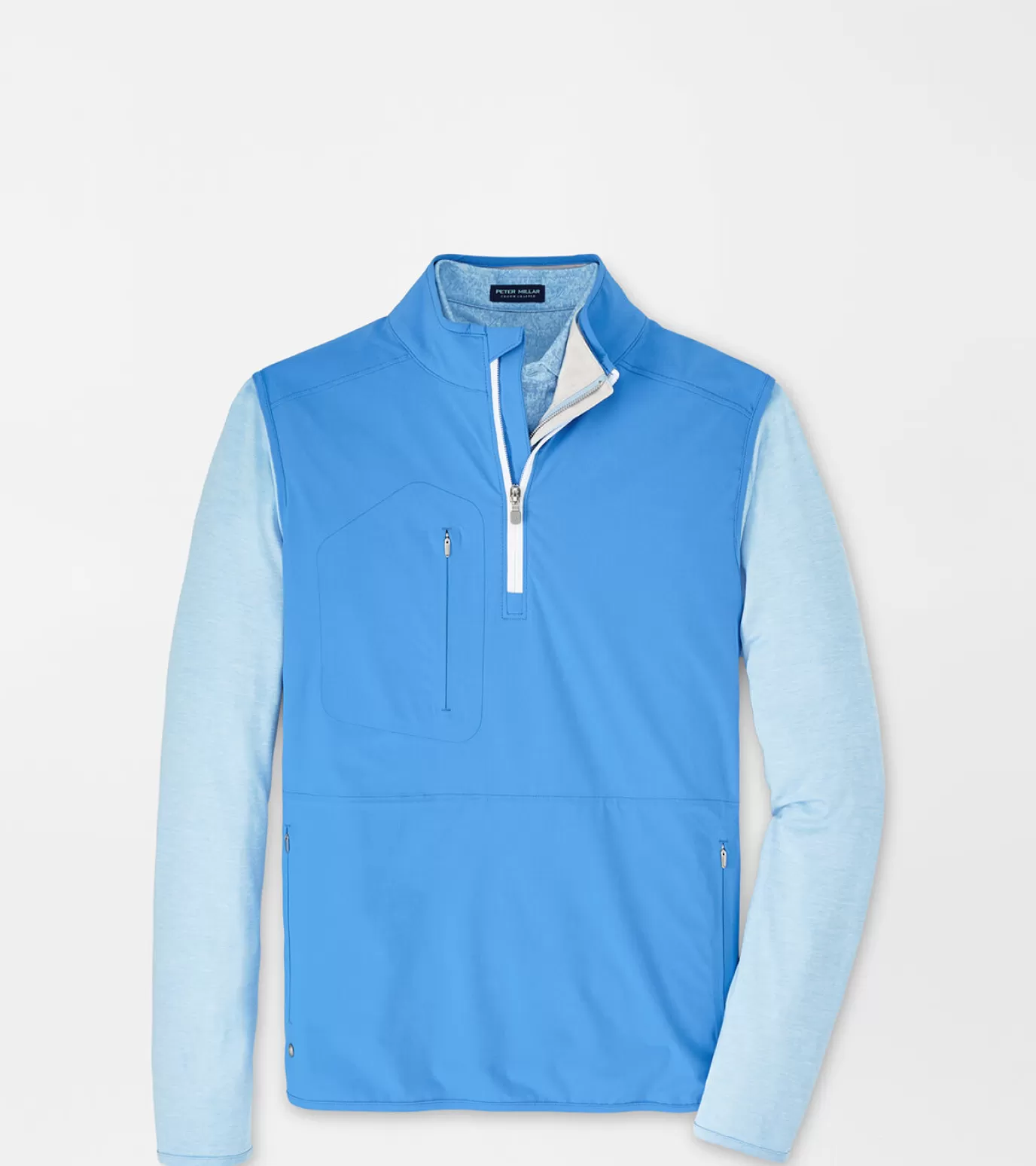 Travel Well | Jackets & Coats-MEN | MEN Peter Millar Flex Adapt Half-Zip Pullover Vest Marina Blue