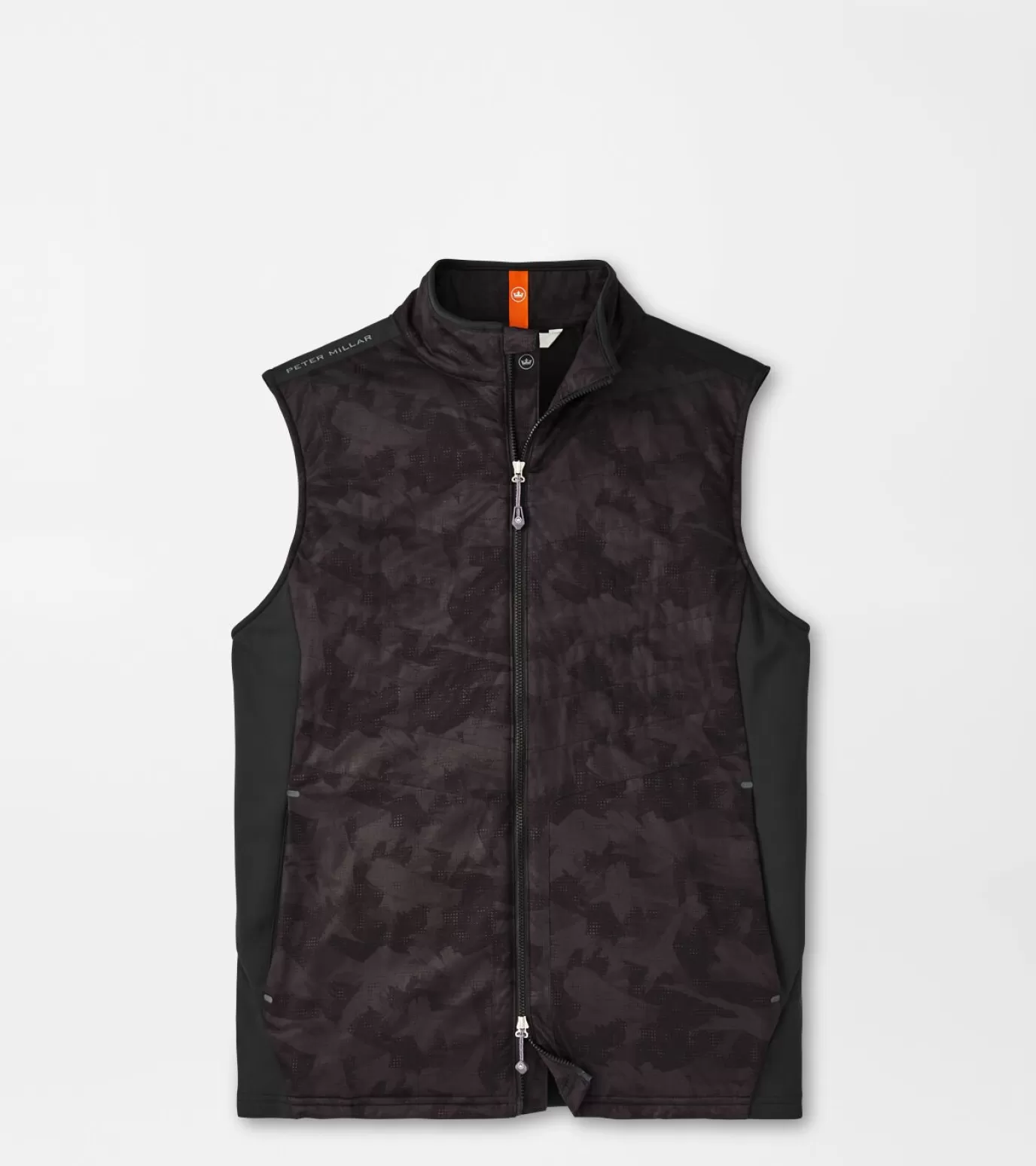 Travel Well | Jackets & Coats-MEN | MEN Peter Millar Fuse Elite Brushstroke Camo Hybrid Vest Black