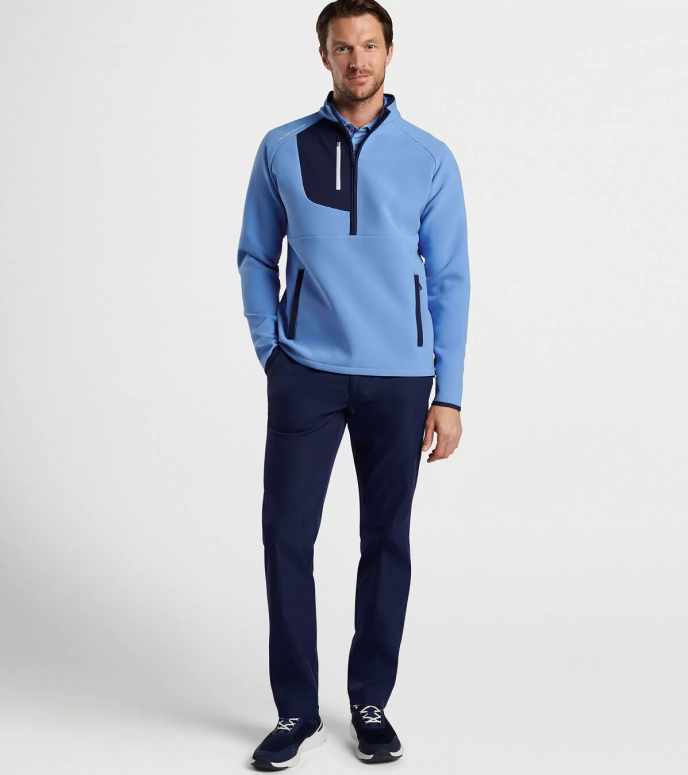 Polos | Travel Well | Sweaters-GOLF | MEN | MEN Peter Millar Galeforce Half-Zip Bonnet