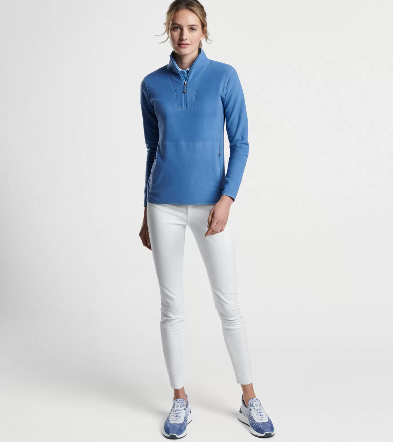 Polos & Shirts | Crown | Sweaters-GOLF | WOMEN | WOMEN Peter Millar Garland Microfleece Pullover STORM