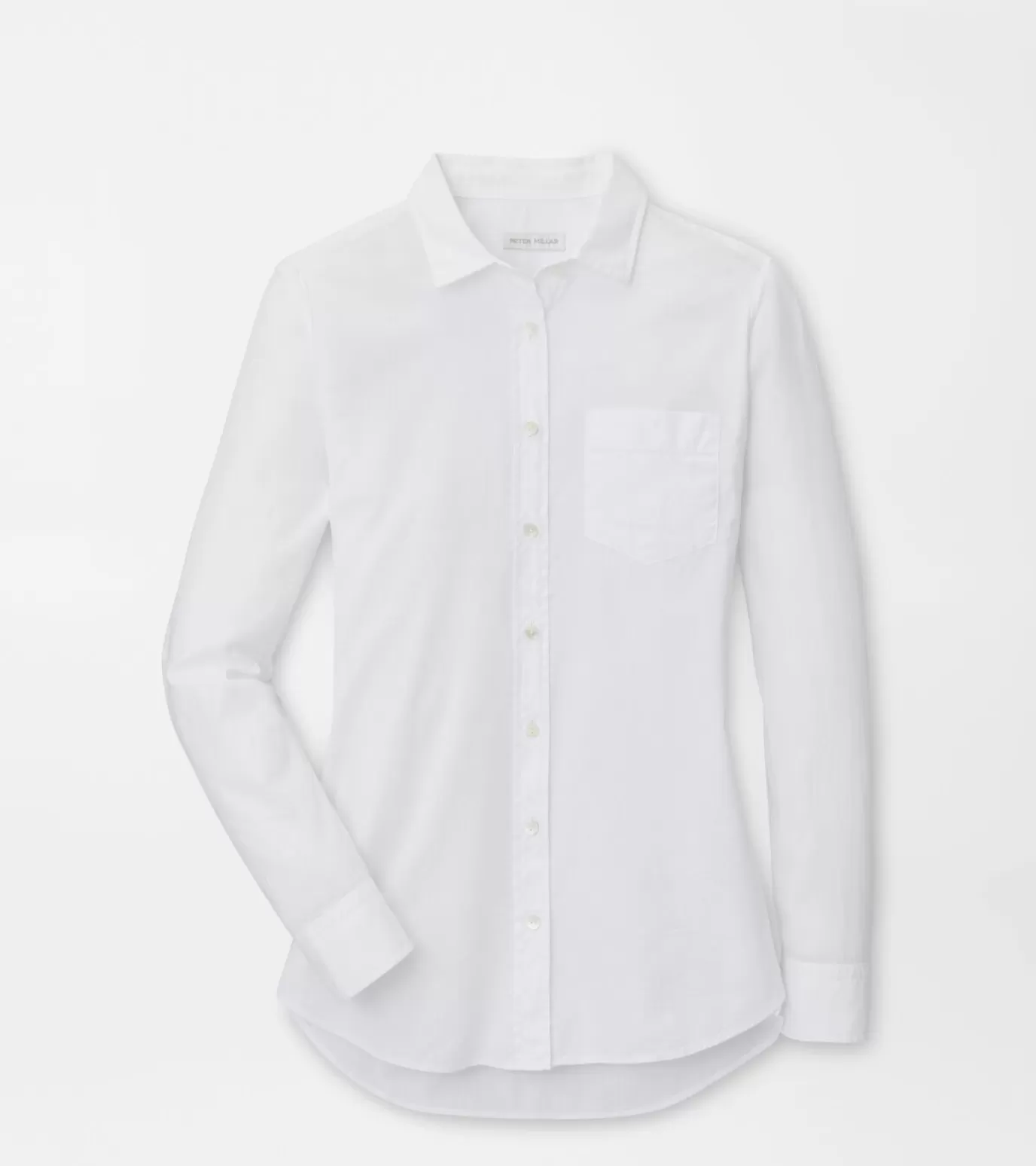 U.S. Open Collection | Find Your Fit-WOMEN | MEN Peter Millar Garment-Dyed Cotton Button Up Blouse White