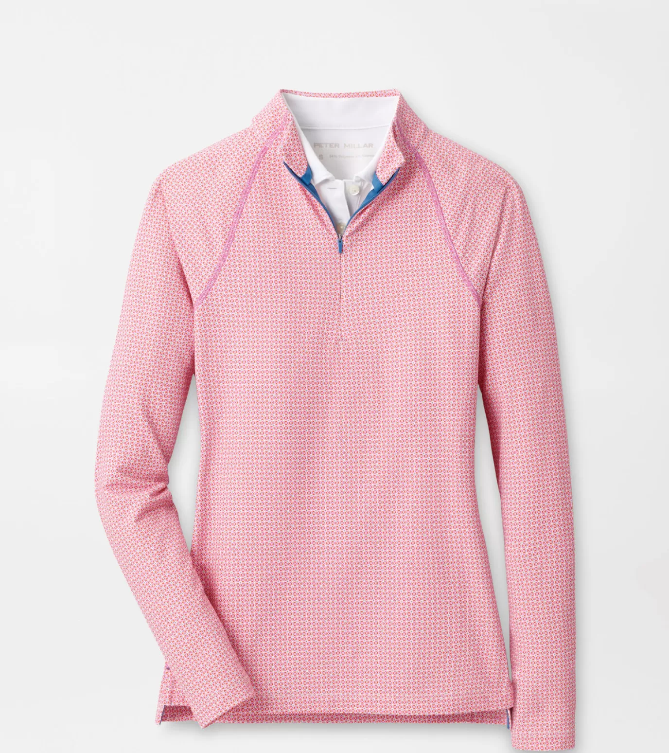 Crown | Polos & Shirts | Sweaters-WOMEN | GOLF | WOMEN Peter Millar Geo Raglan-Sleeve Perth Layer Lilac Blossom