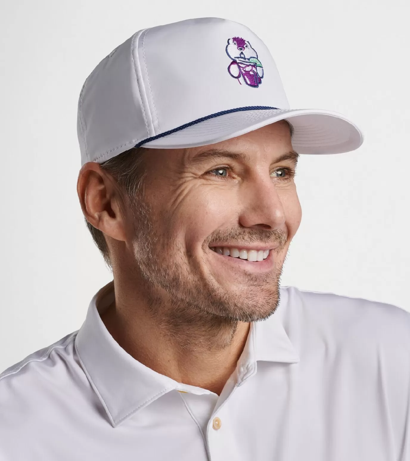 U.S. Open Women's | Travel Well | Coastal Adventure-GOLF | MEN | MEN Peter Millar Gopher Performance Rope Hat White