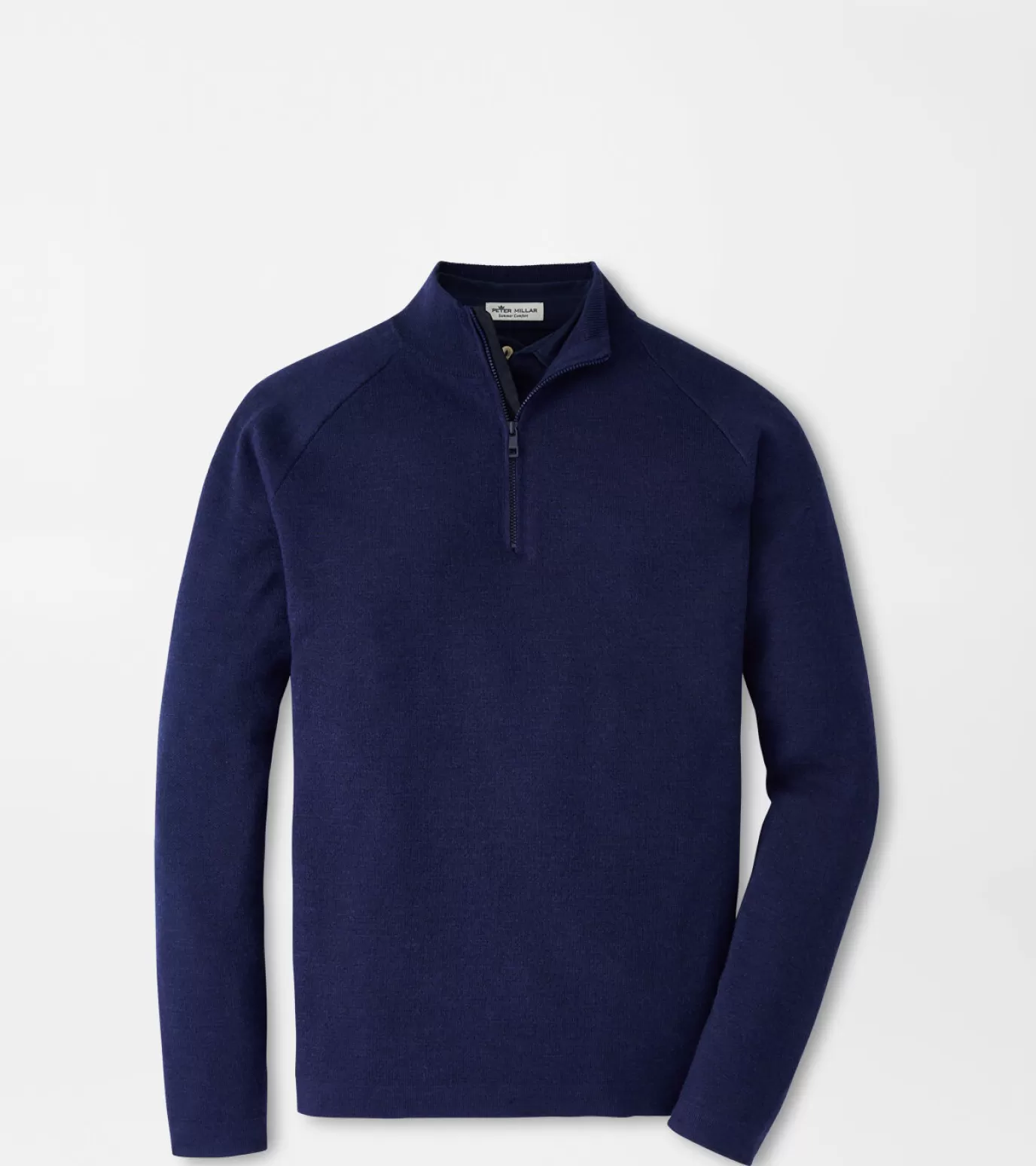 Sport Shirts-MEN Peter Millar Holmes Quarter-Zip Sweater Navy