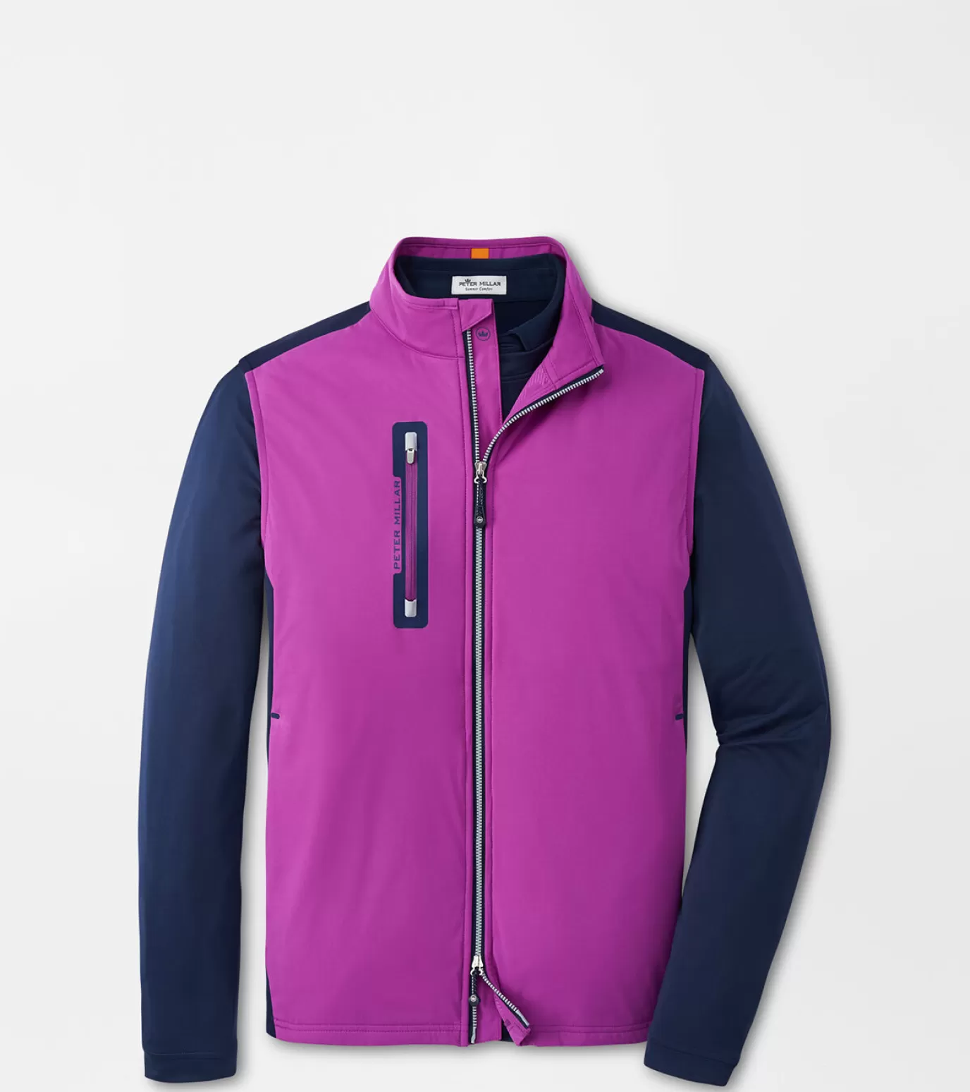 Jackets & Coats-MEN Peter Millar Hyperlight Fuse Hybrid Vest GALA PURPLE/NAVY