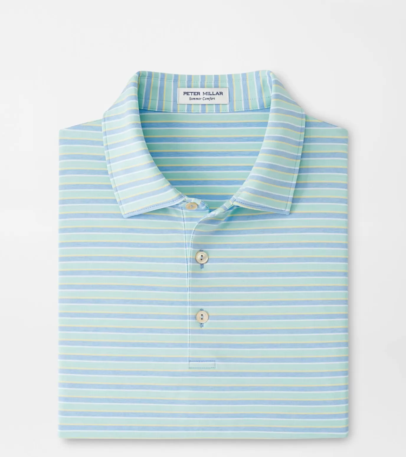 Travel Well | Coastal Adventure | Polos-Youth | MEN | MEN | MEN Peter Millar Joan Performance Jersey Polo Cottage Blue