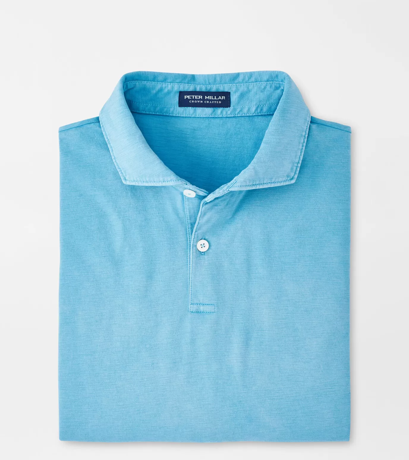 Polos-MEN Peter Millar Journeyman Polo Blue Frost