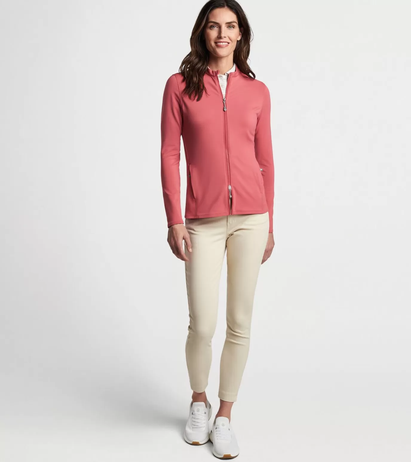 Crown-WOMEN Peter Millar Katy Full-Zip Layer Cape Red