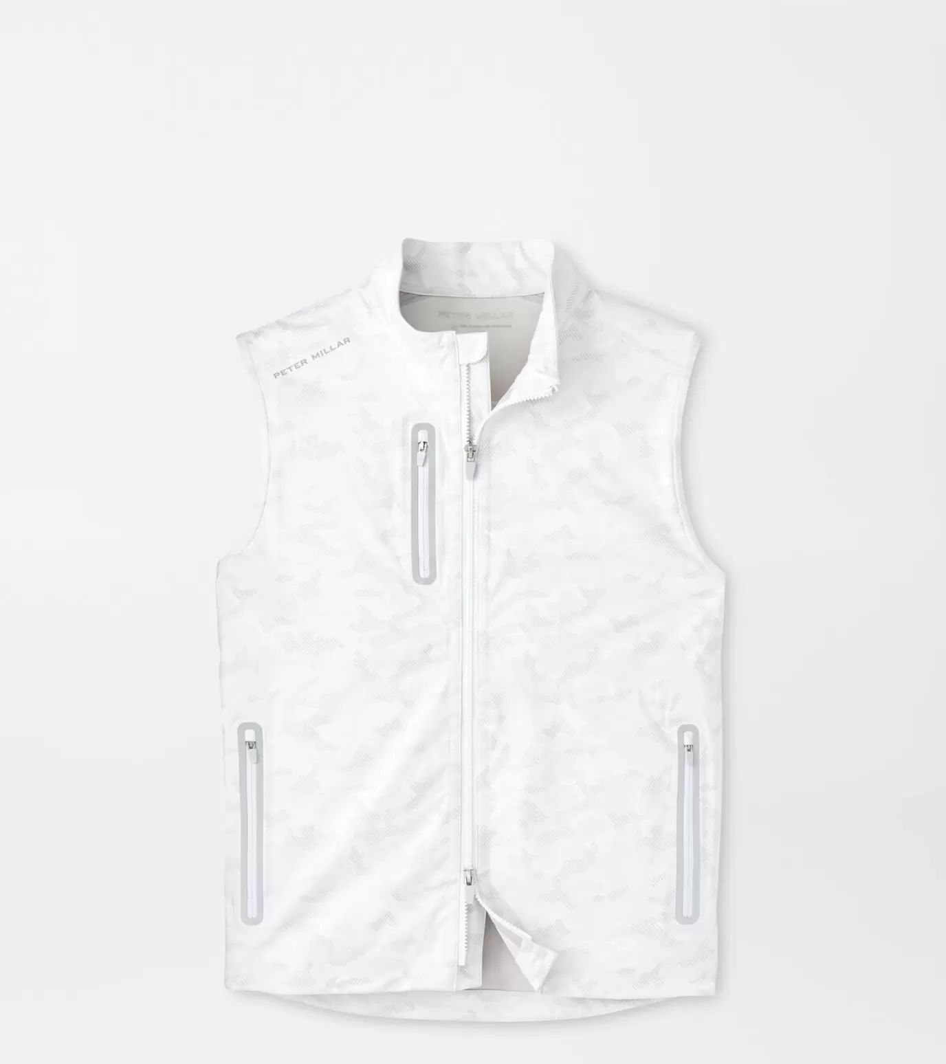 Jackets & Coats-MEN Peter Millar Kinetic Camo Vest White