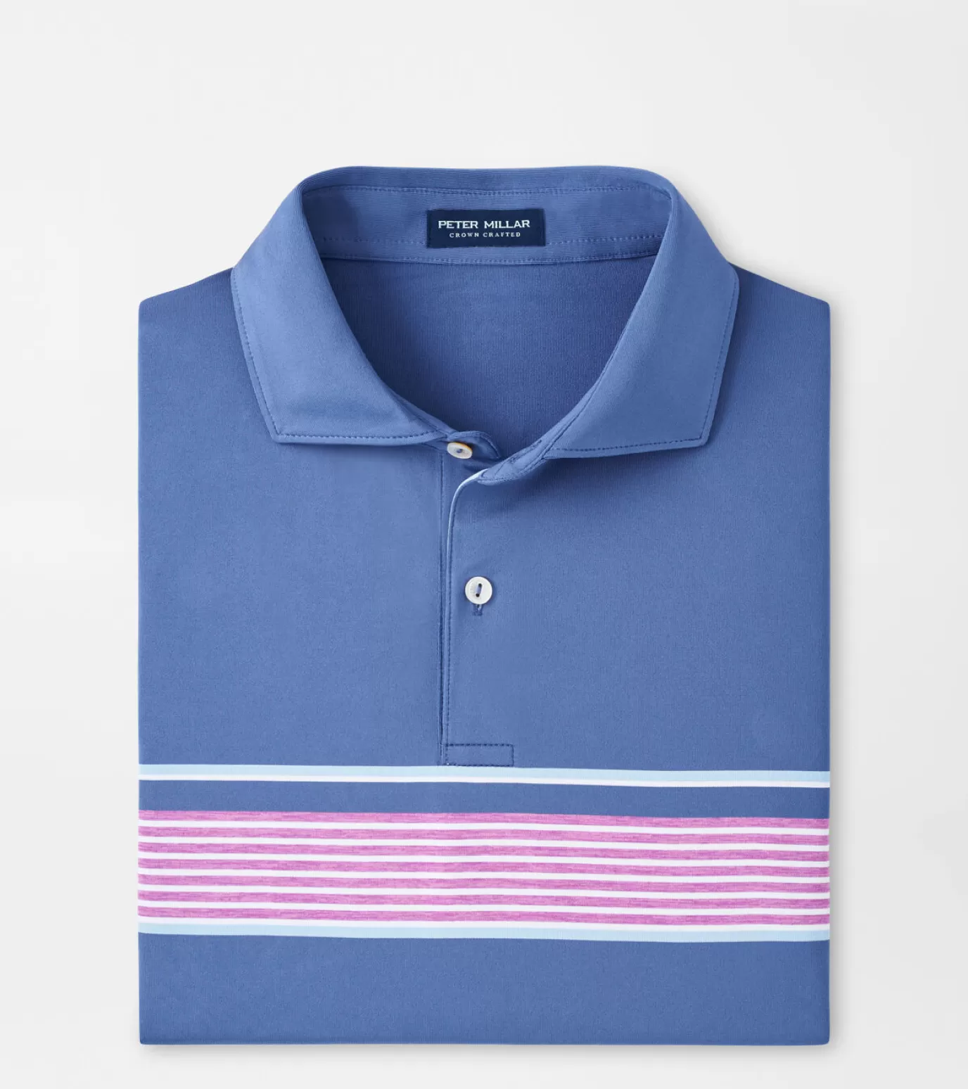 Travel Well | Polos-Youth | MEN | MEN Peter Millar Ledger Performance Jersey Polo BLUE PEARL