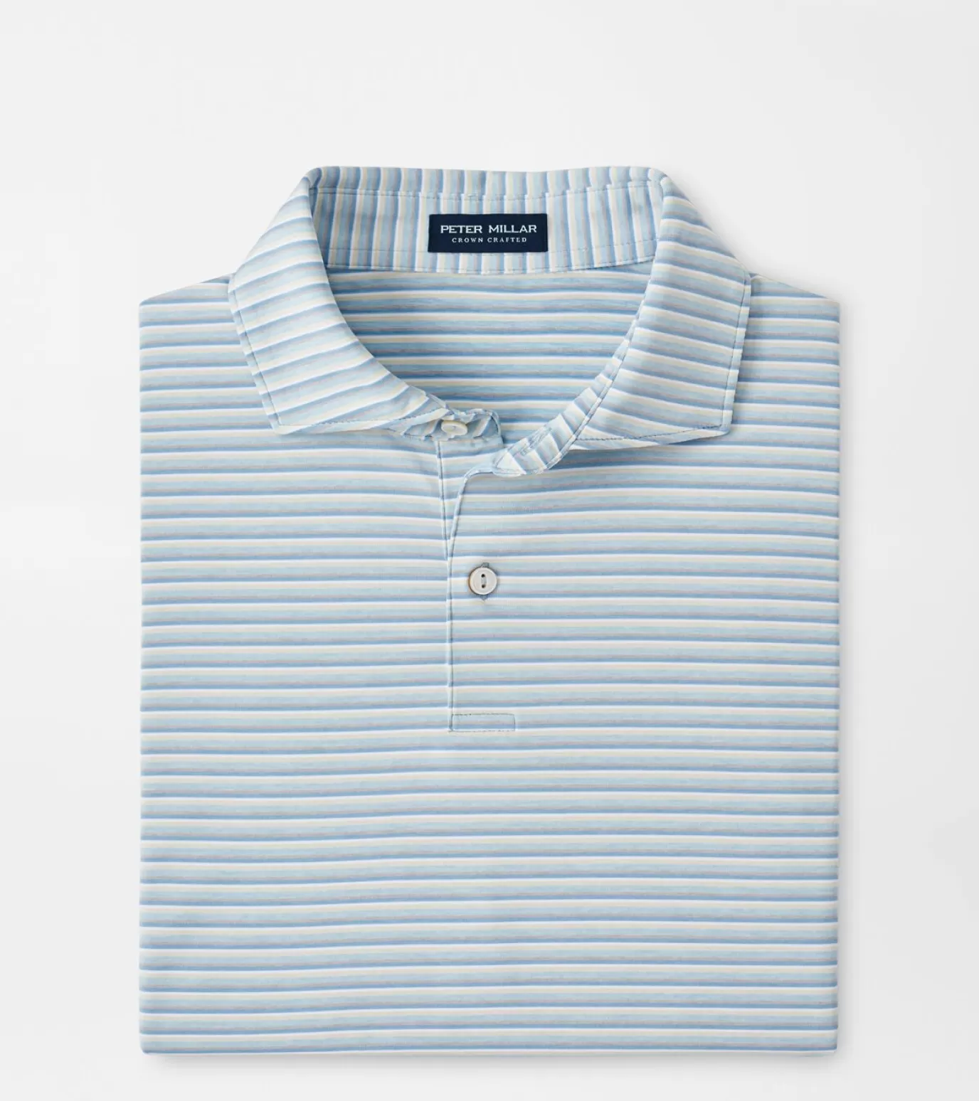 Travel Well | Coastal Adventure | Polos-Youth | MEN | MEN | MEN Peter Millar McCraven Performance Jersey Polo Blue Frost