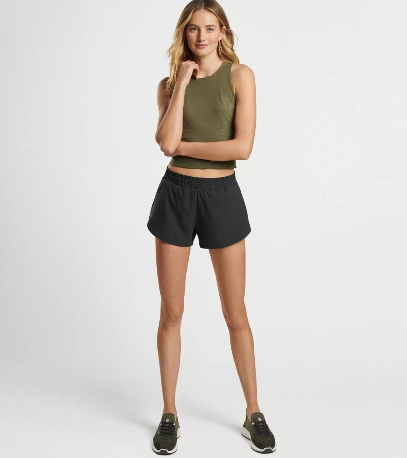 Crown Sport | Crown-WOMEN | WOMEN Peter Millar Meridian Performance Running Short Black