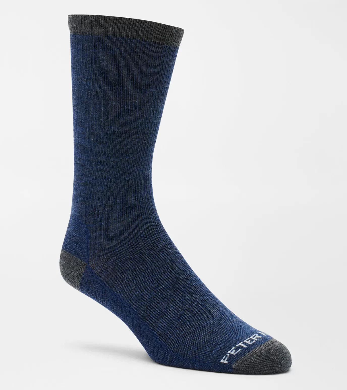 Coastal Adventure-MEN Peter Millar Merino Crew Sock Black