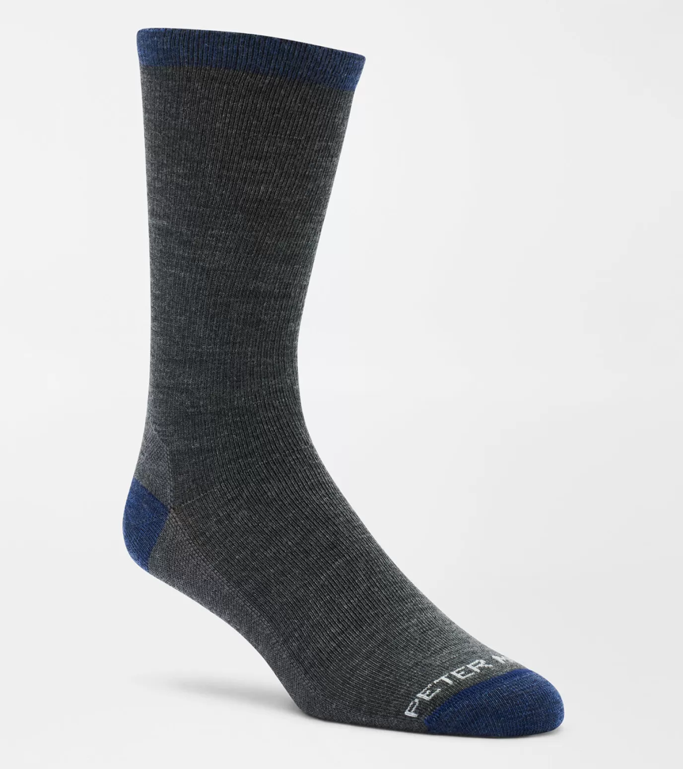 Coastal Adventure-MEN Peter Millar Merino Crew Sock Black