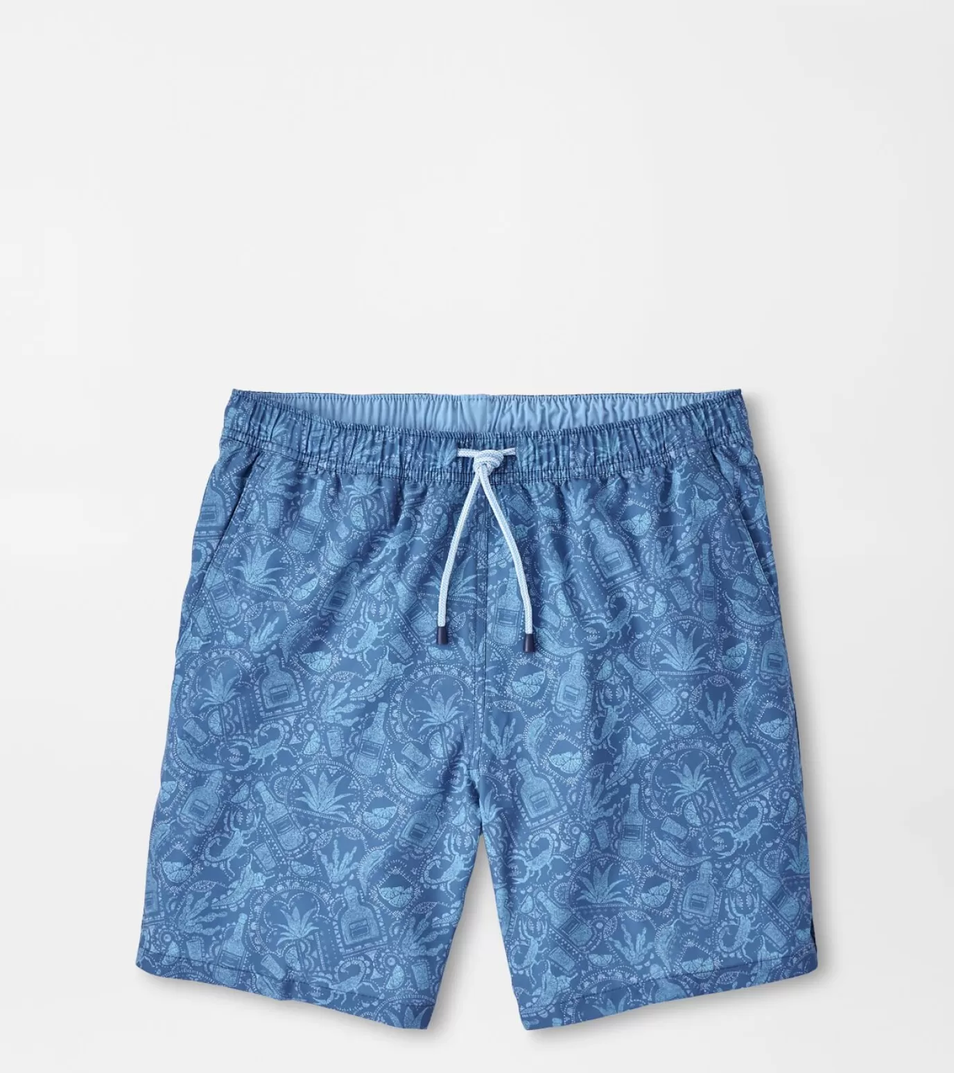 T-Shirts-MEN Peter Millar Mezcal Mayhem Swim Trunk Moon Blue