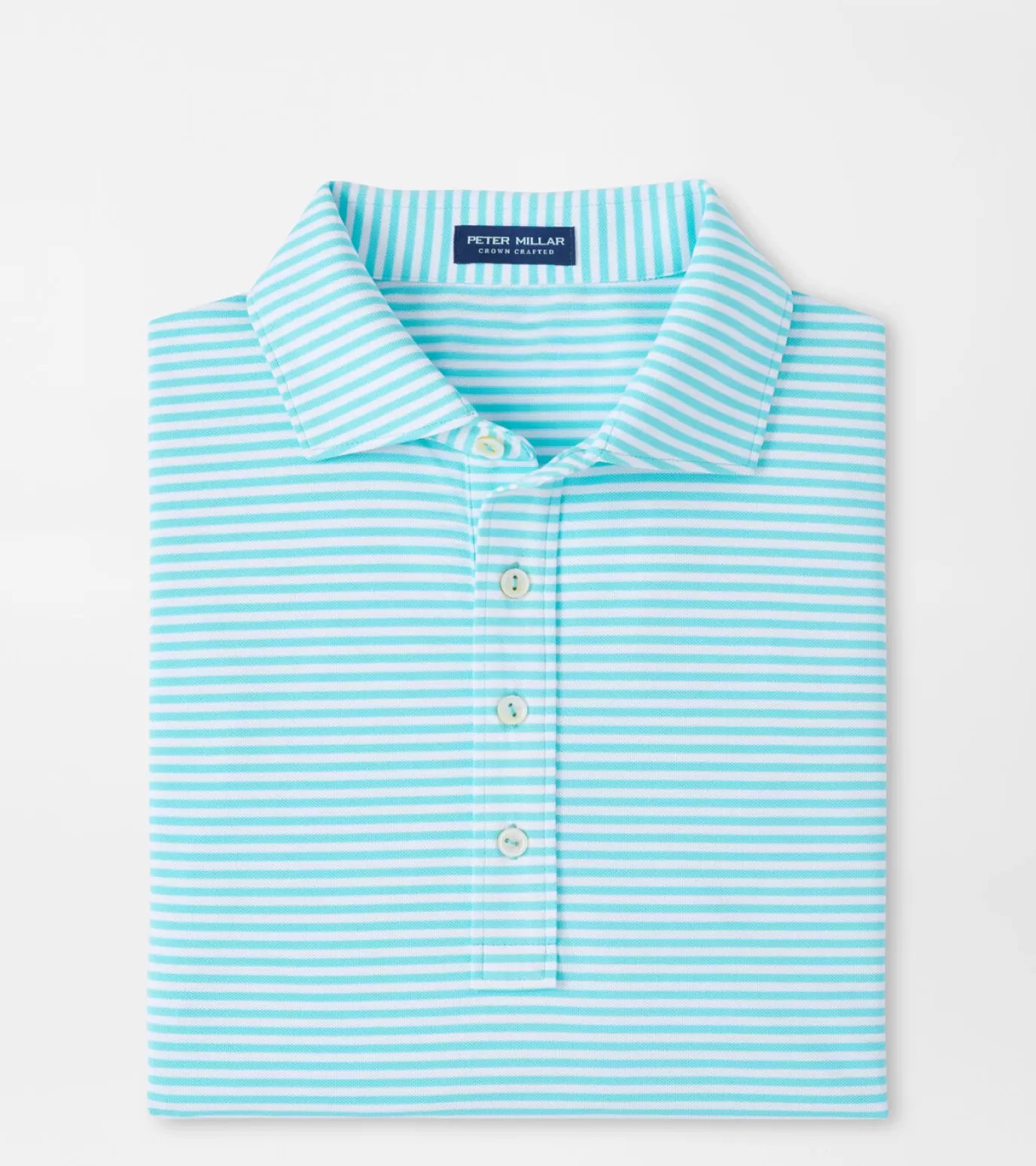 Travel Well | Polos-Youth | MEN | MEN Peter Millar Mood Performance Mesh Polo Blue Frost