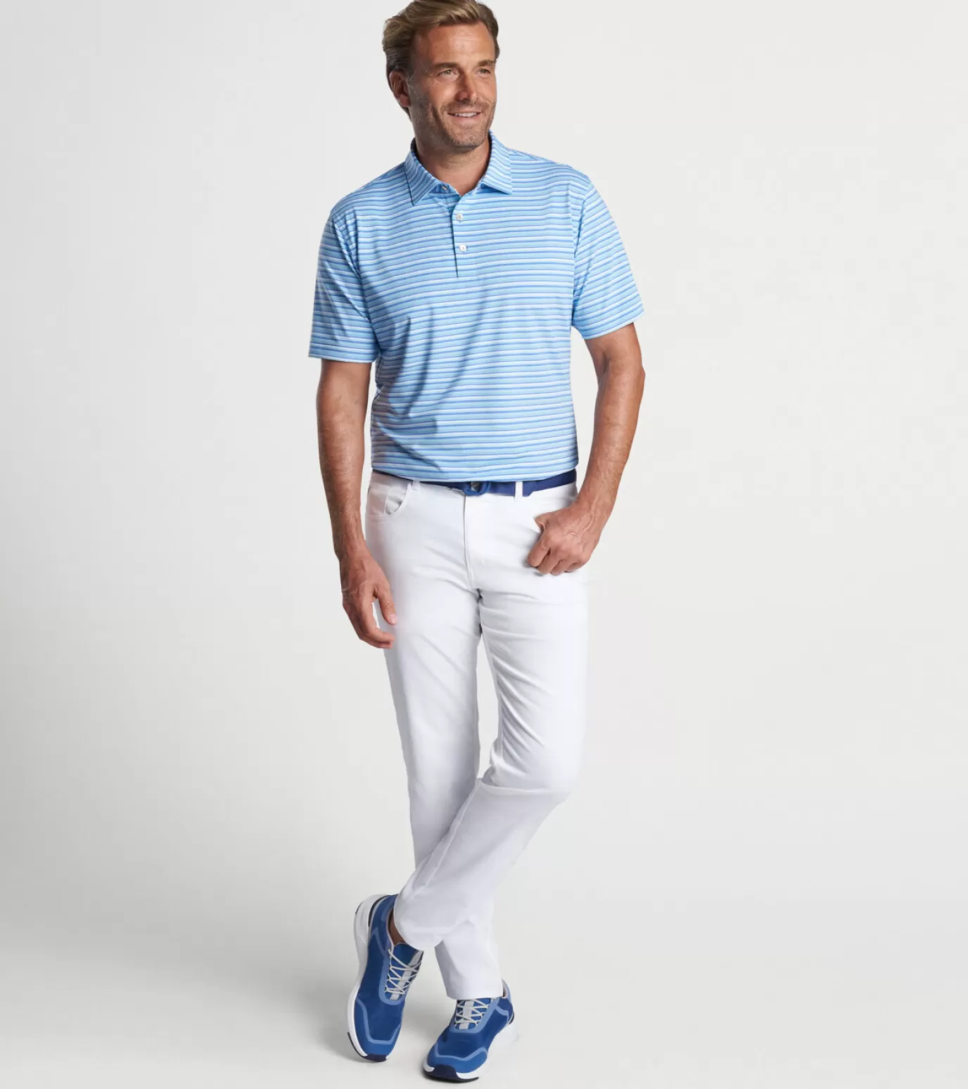 Travel Well | Polos-Youth | MEN | MEN Peter Millar Oakland Performance Jersey Polo Bonnet