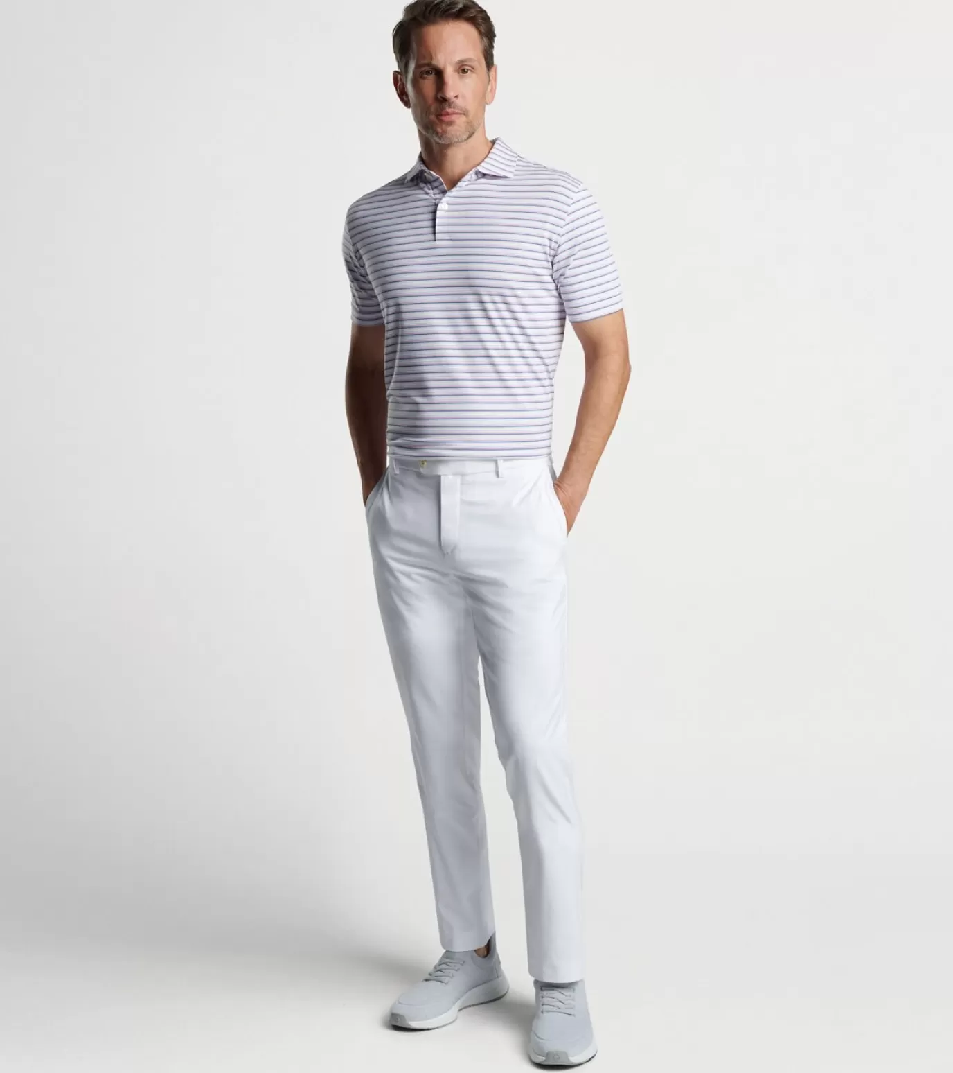 Travel Well | Polos-Youth | MEN | MEN Peter Millar Octave Performance Jersey Polo Misty Rose