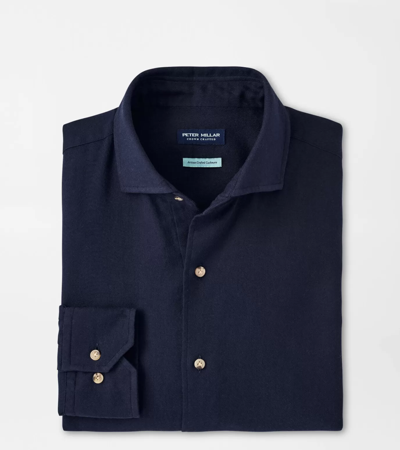 For The Course | Coastal Adventure | U.S. Open Collection-MEN | MEN | MEN Peter Millar Ofanto Cotton Cashmere Sport Shirt Navy