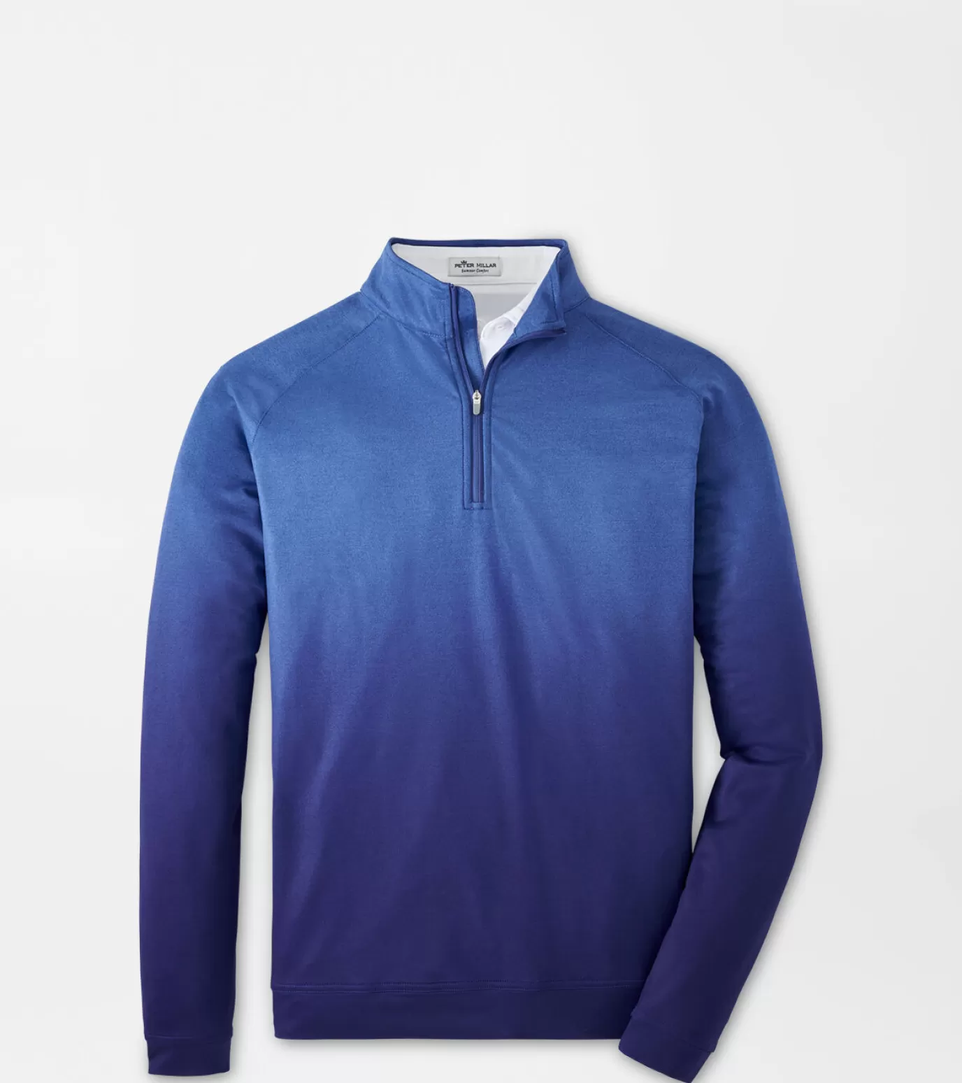 Polos | Travel Well | Sweaters-GOLF | MEN | MEN Peter Millar Perth Ombre Performance Quarter-Zip Sport Navy